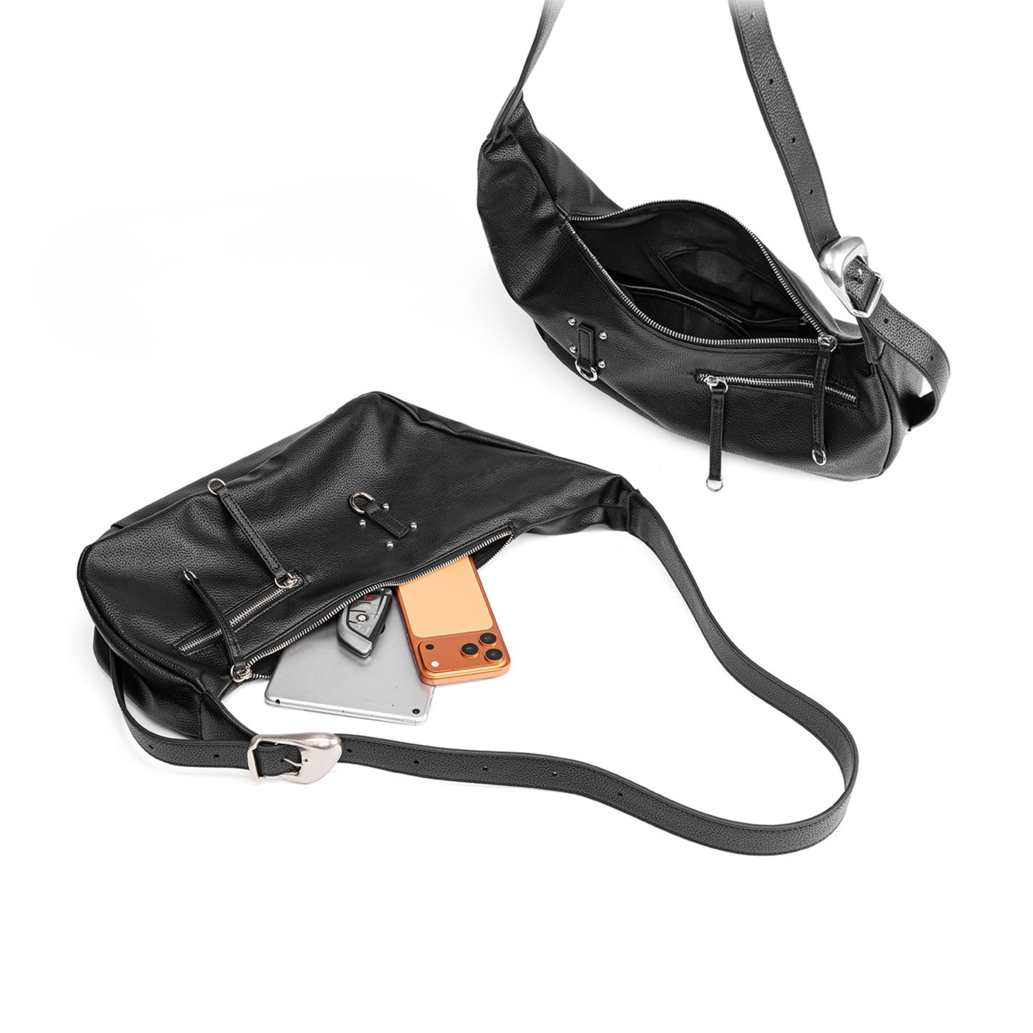 D-RING SHOULDER BAG