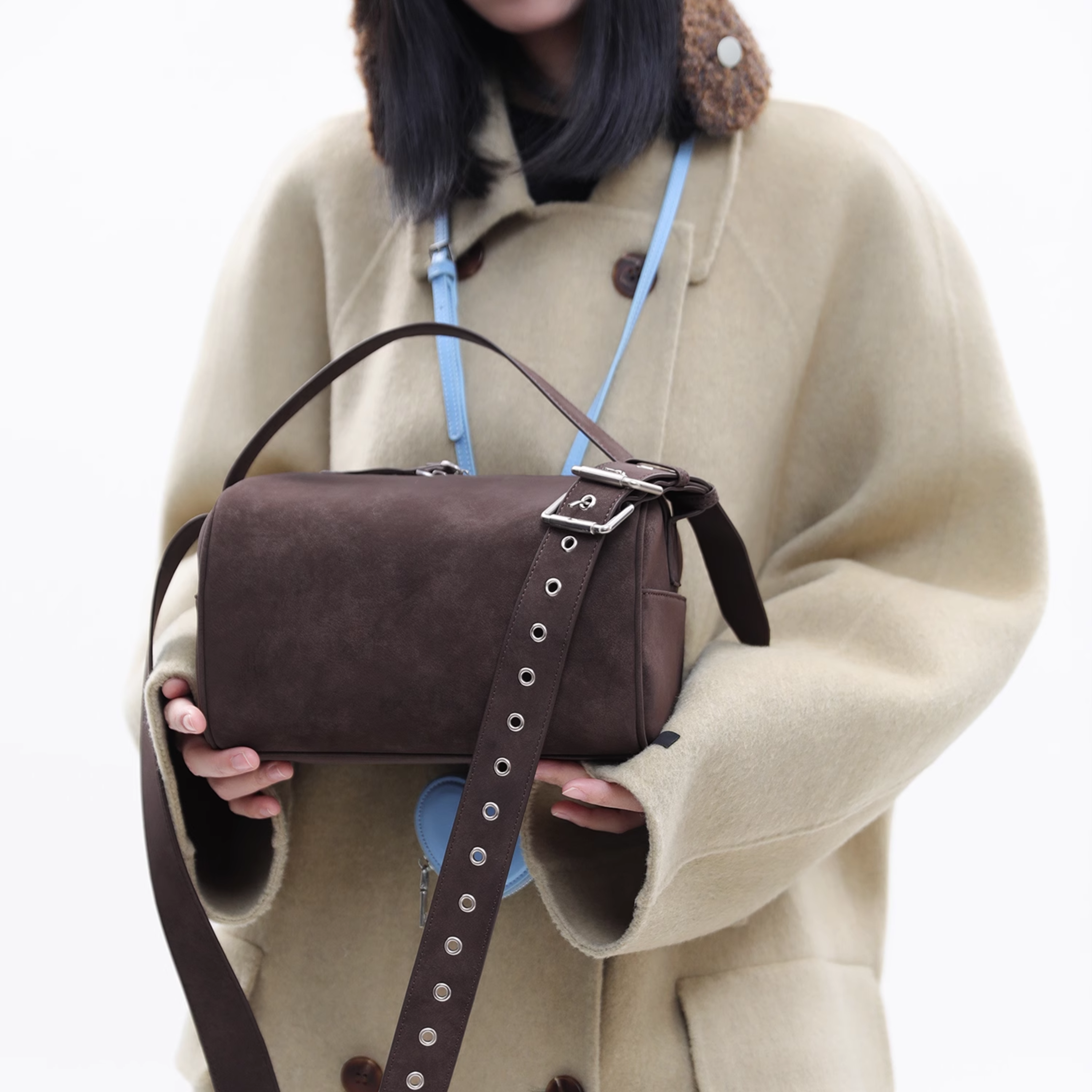 VINTAGE LEATHER BOSTON BAG