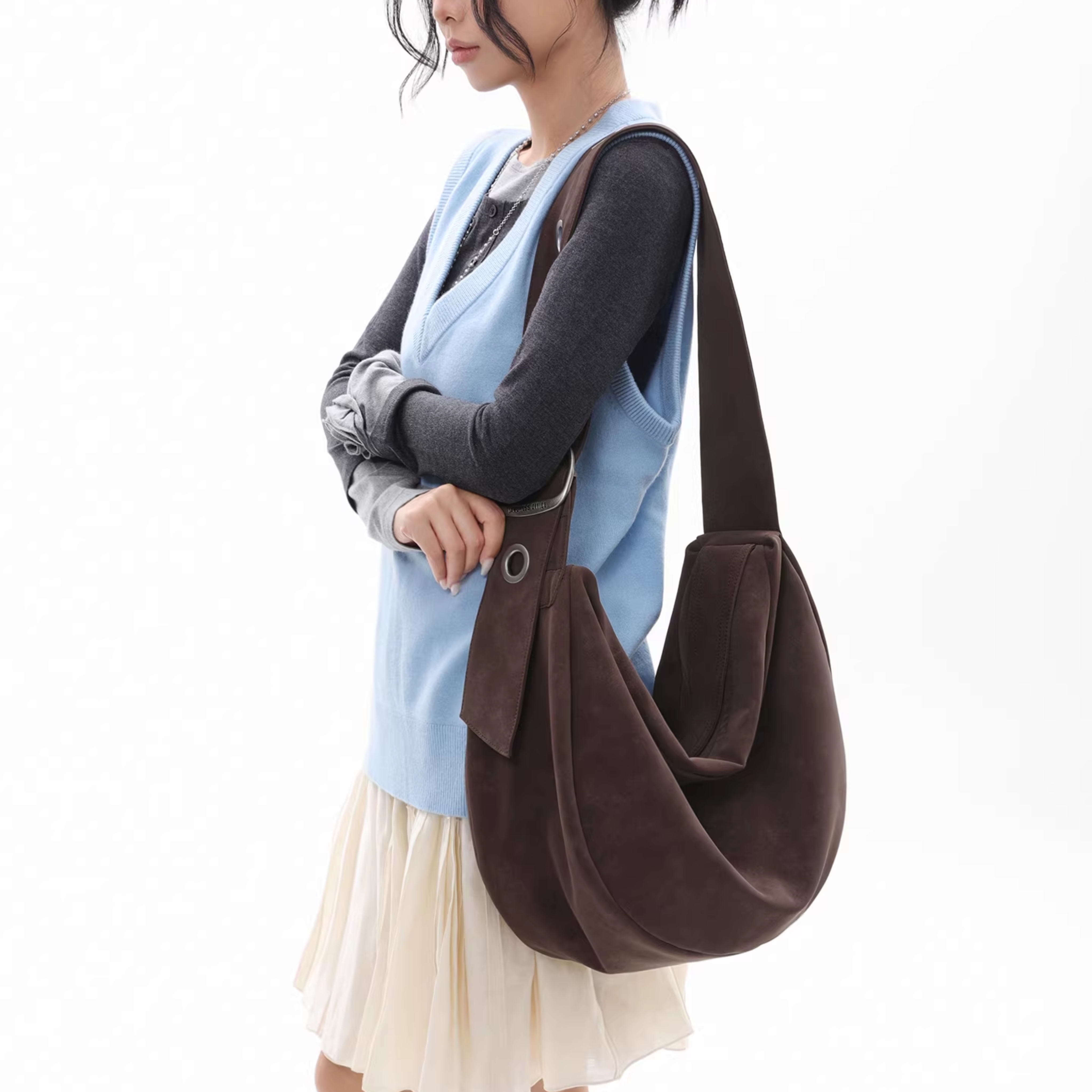 RIVET LOOP SHOULDER BAG