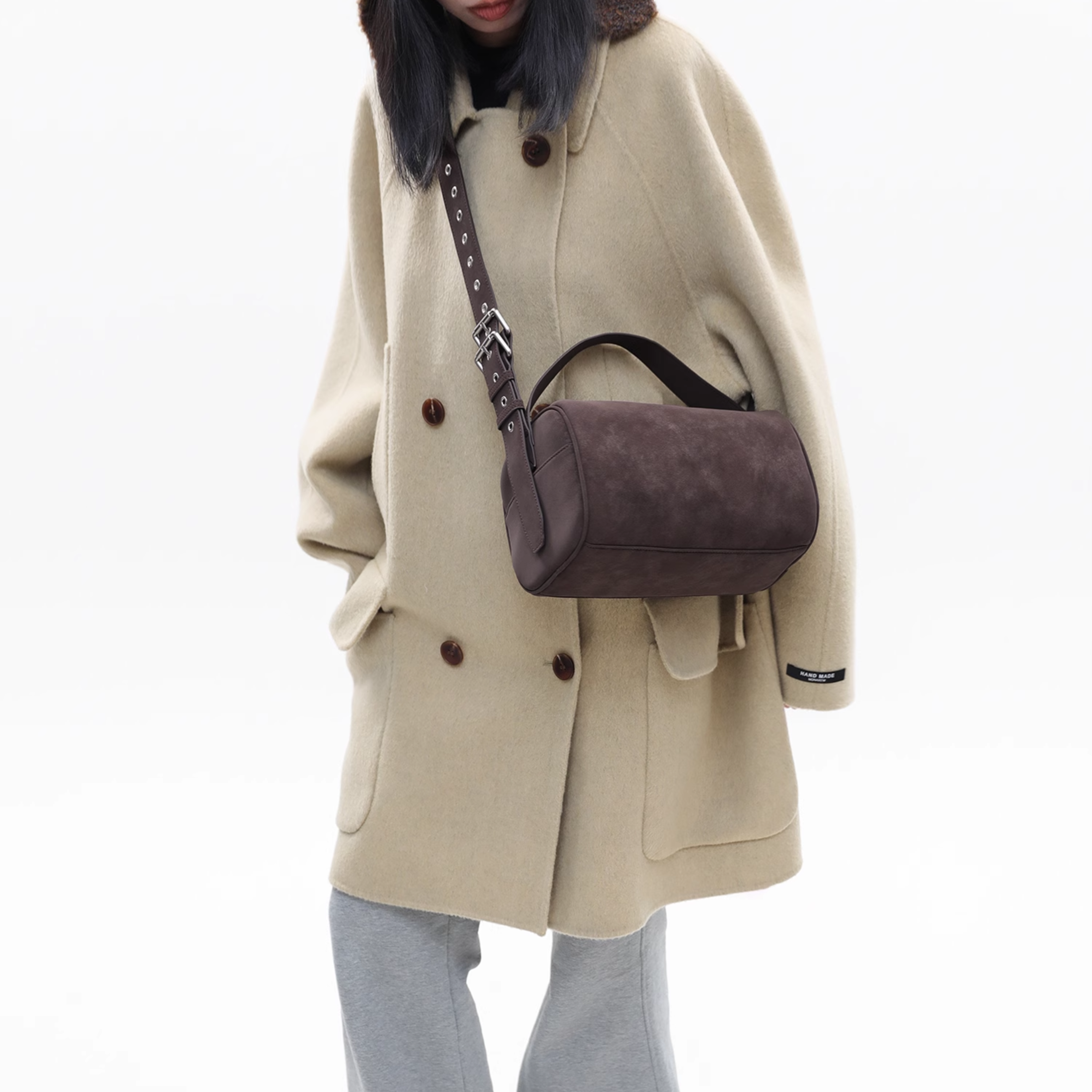 VINTAGE LEATHER BOSTON BAG