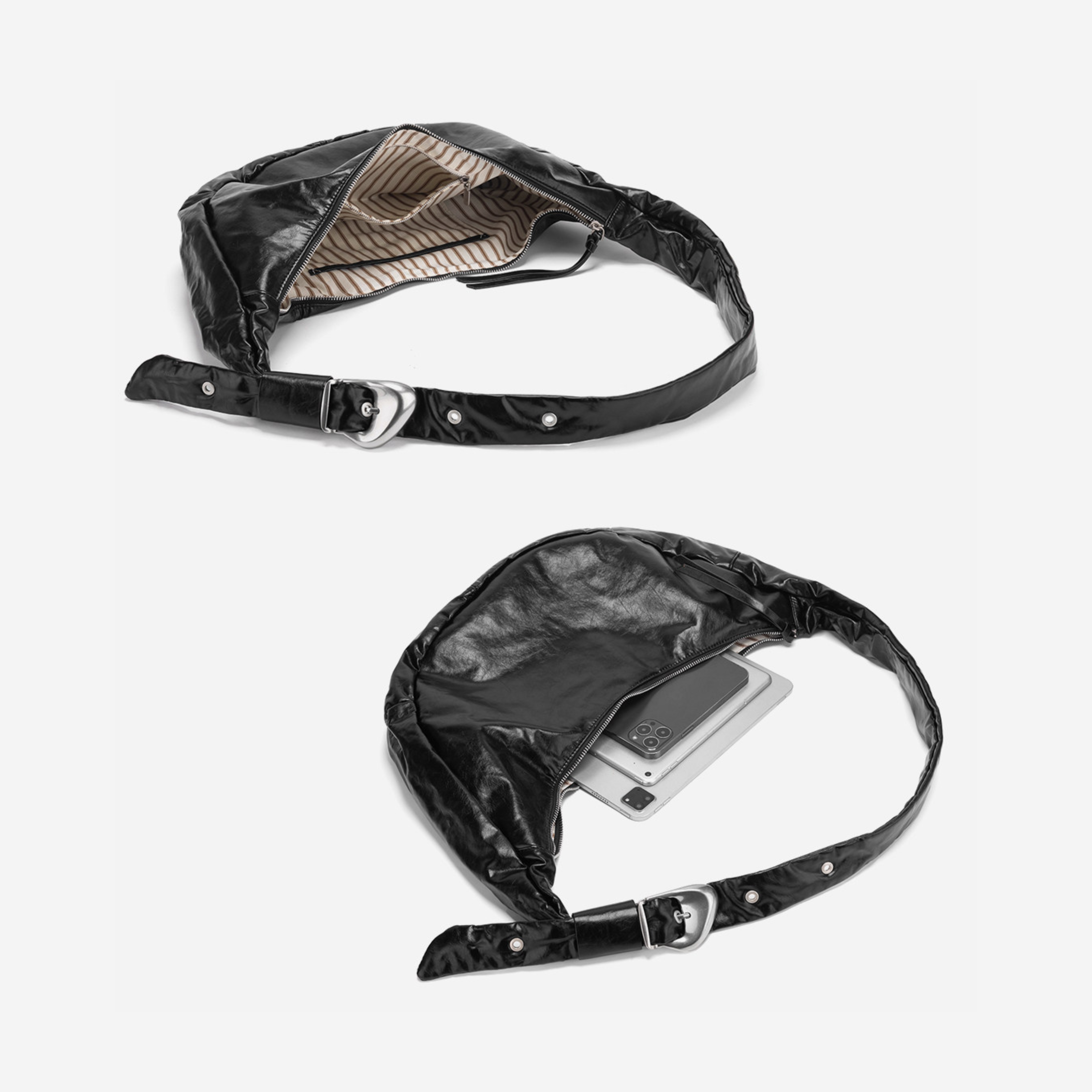 BUCKLE SLOUCH CROSSBODY BAG