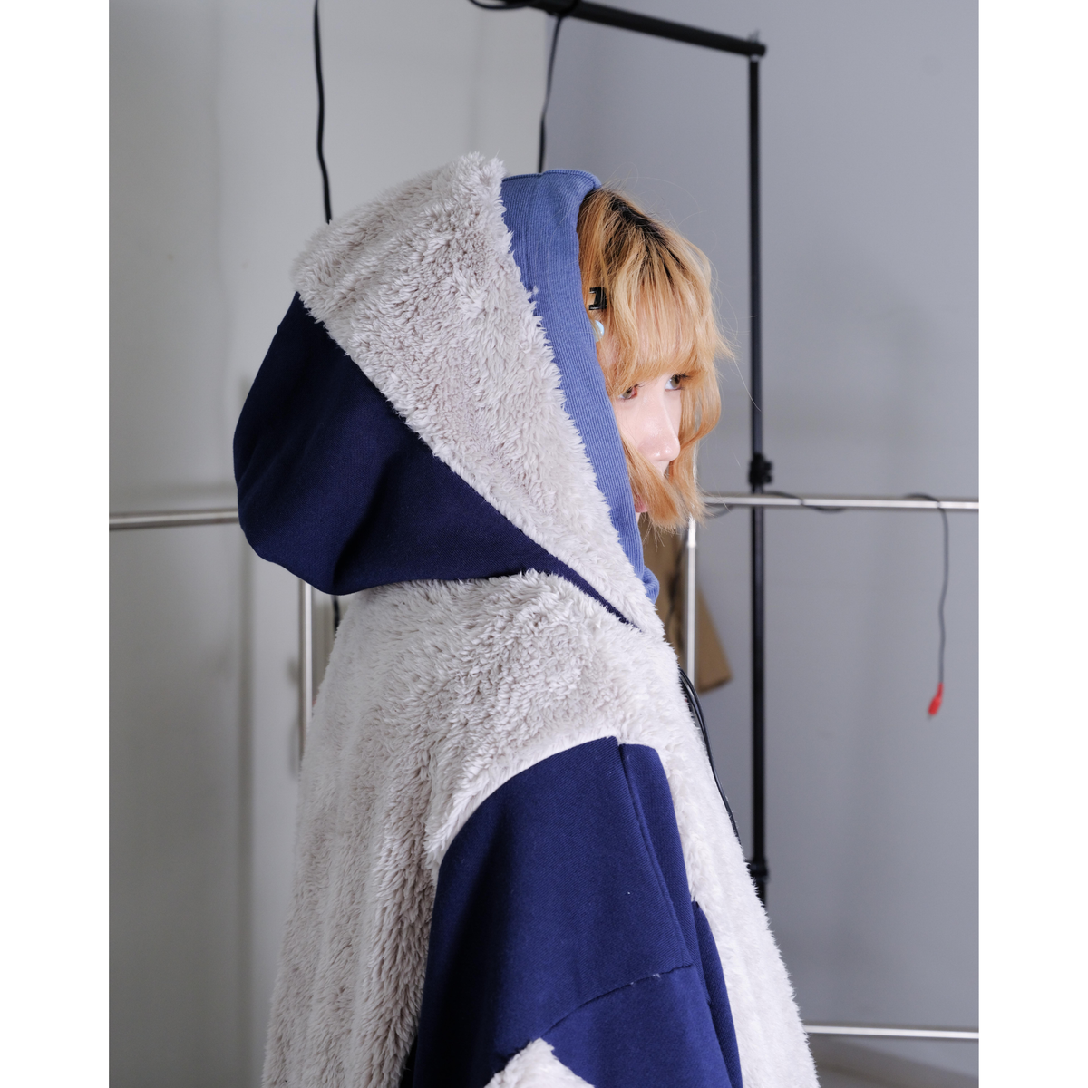Hooded track jacket