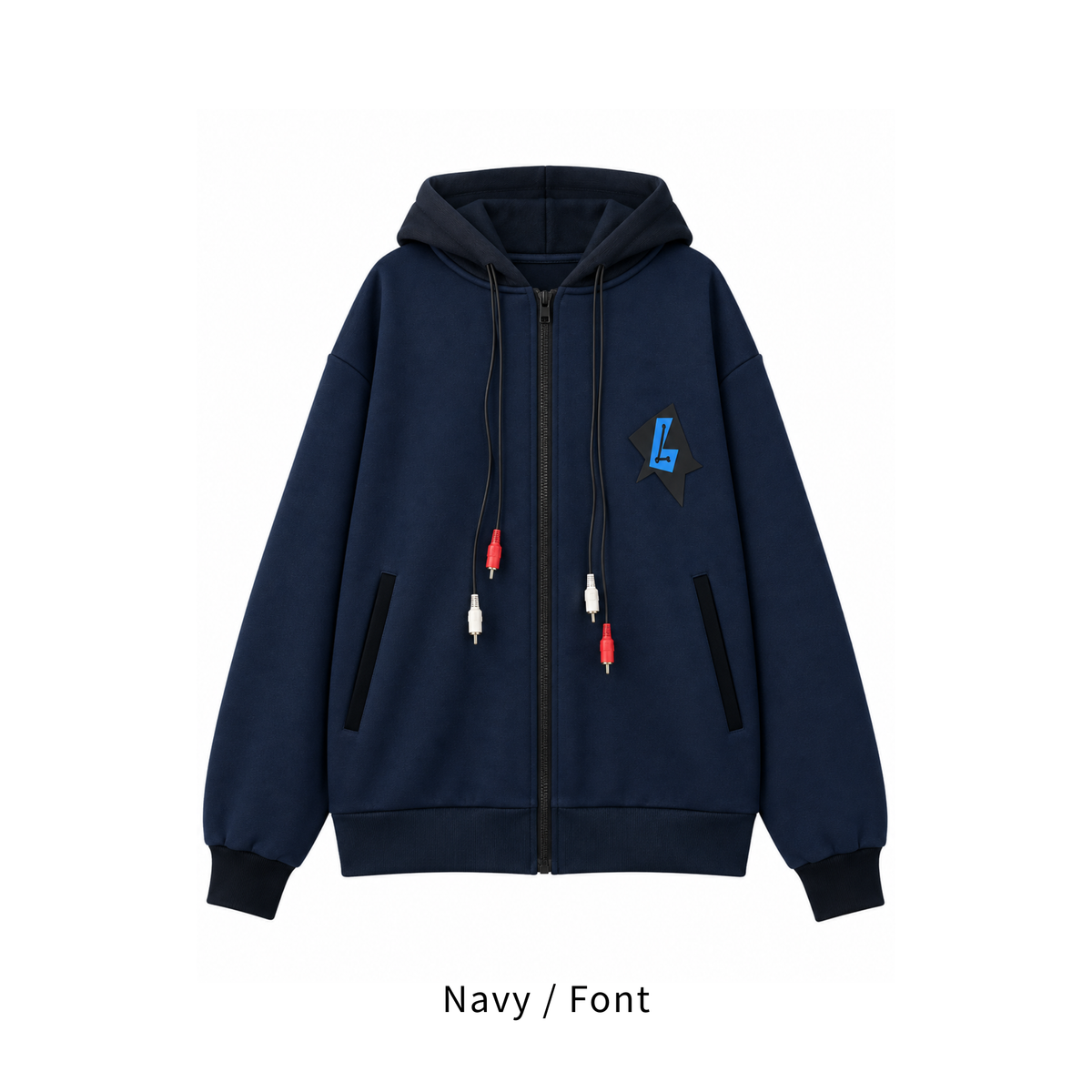 Hooded track jacket