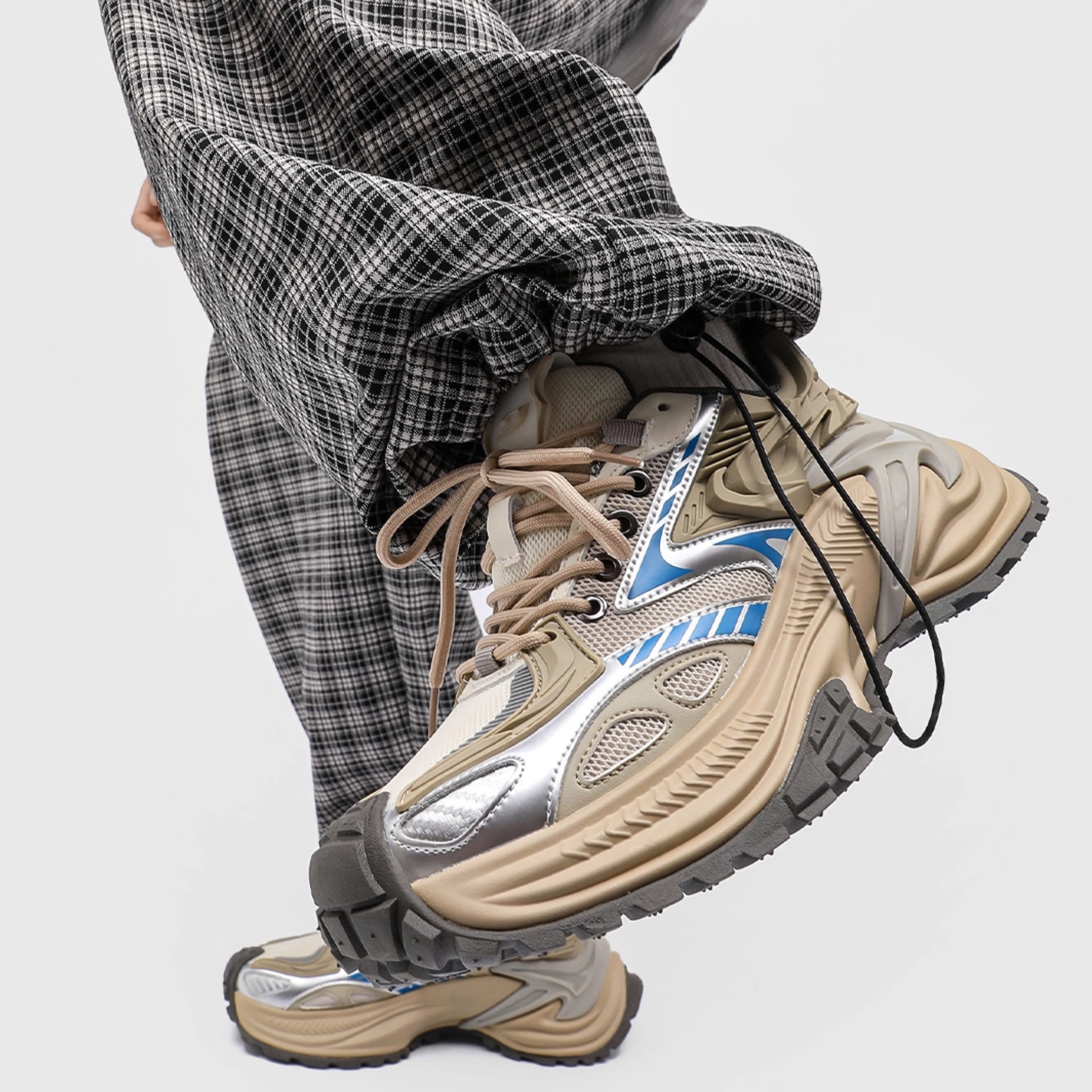 NEO ORBIT DAD SNEAKERS / BEIGE×BLUE