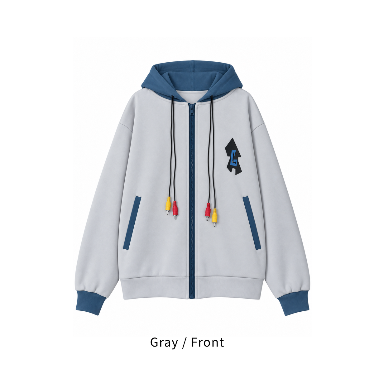 Hooded track jacket