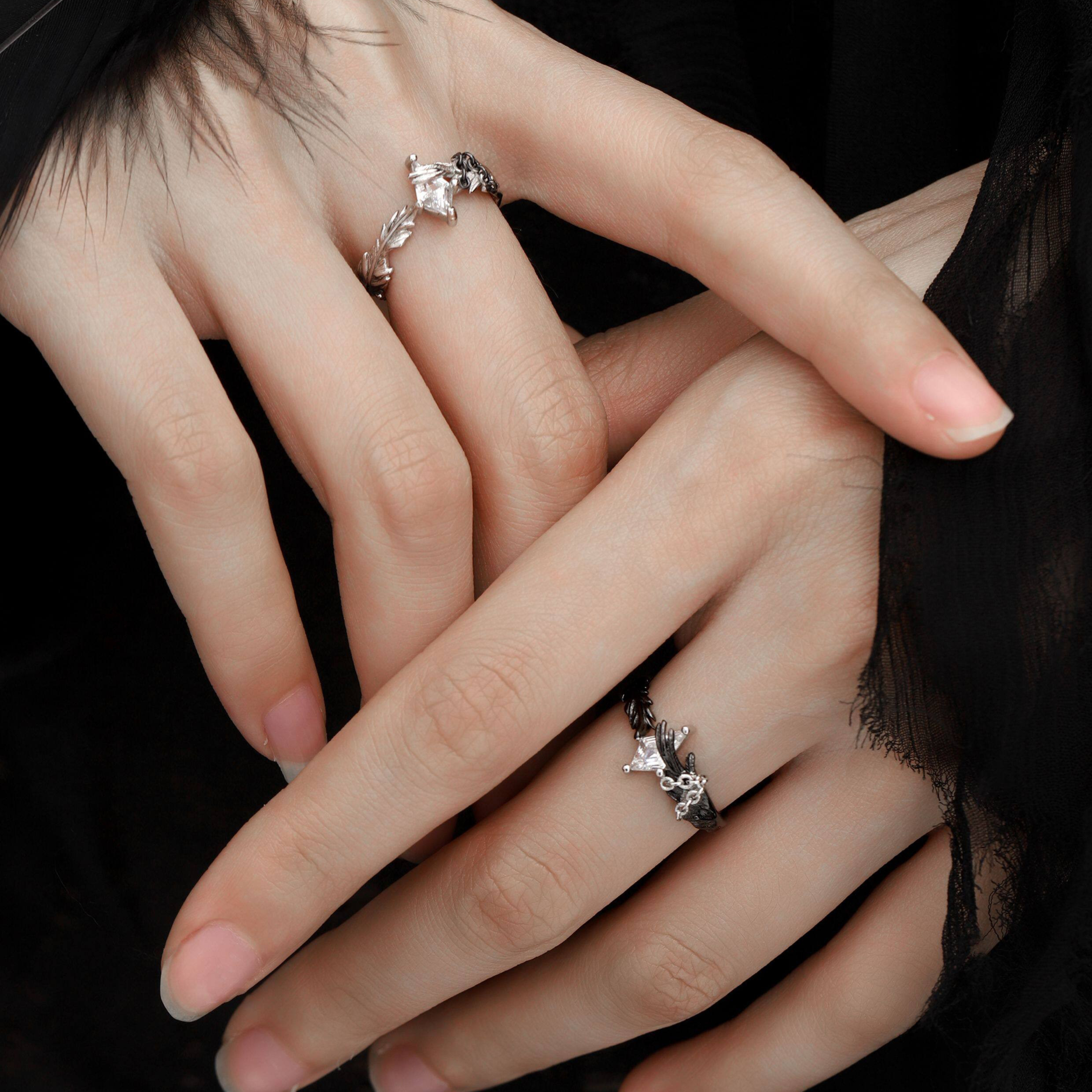 S925 THORN BLOOM RING