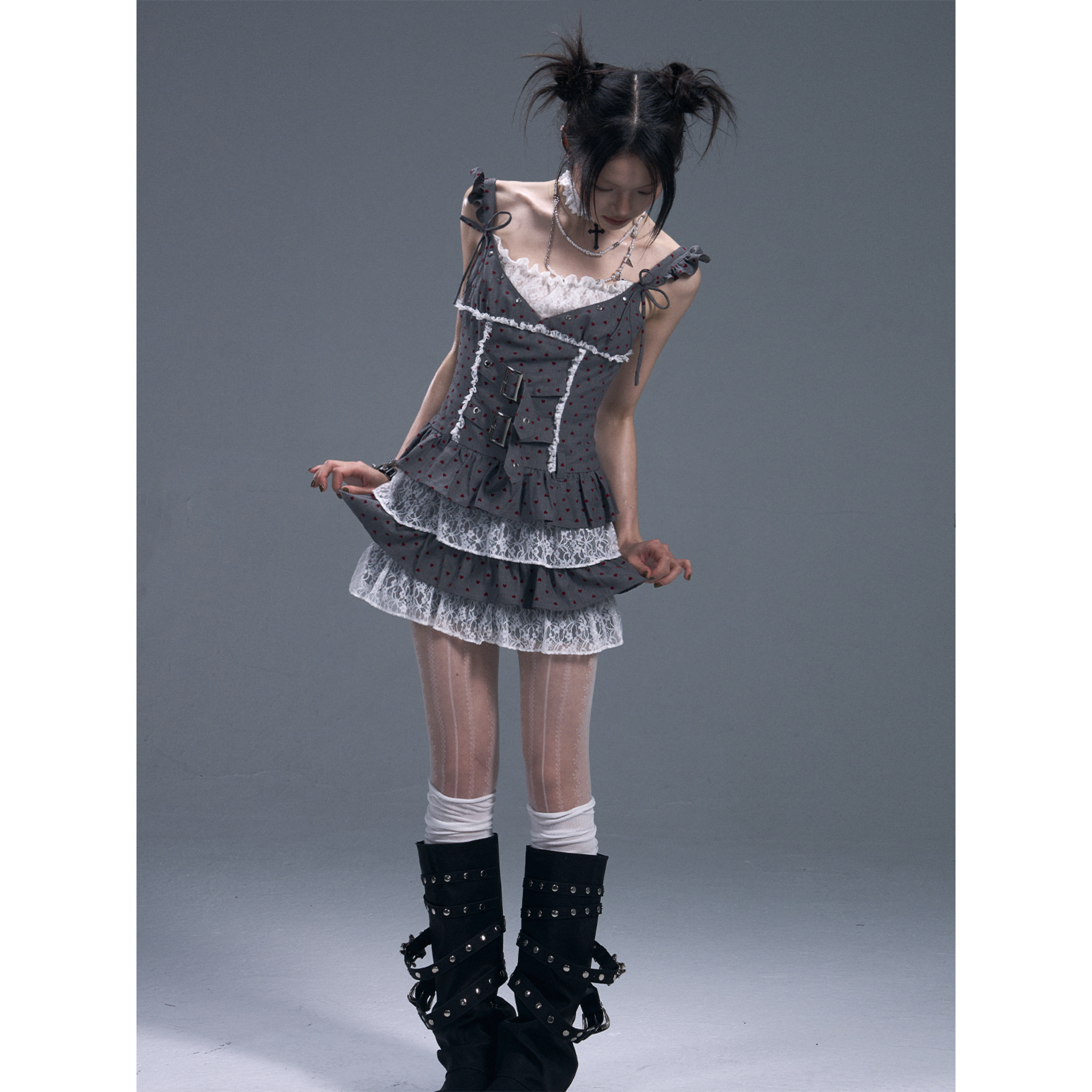 Layered Lace Babydoll Dress