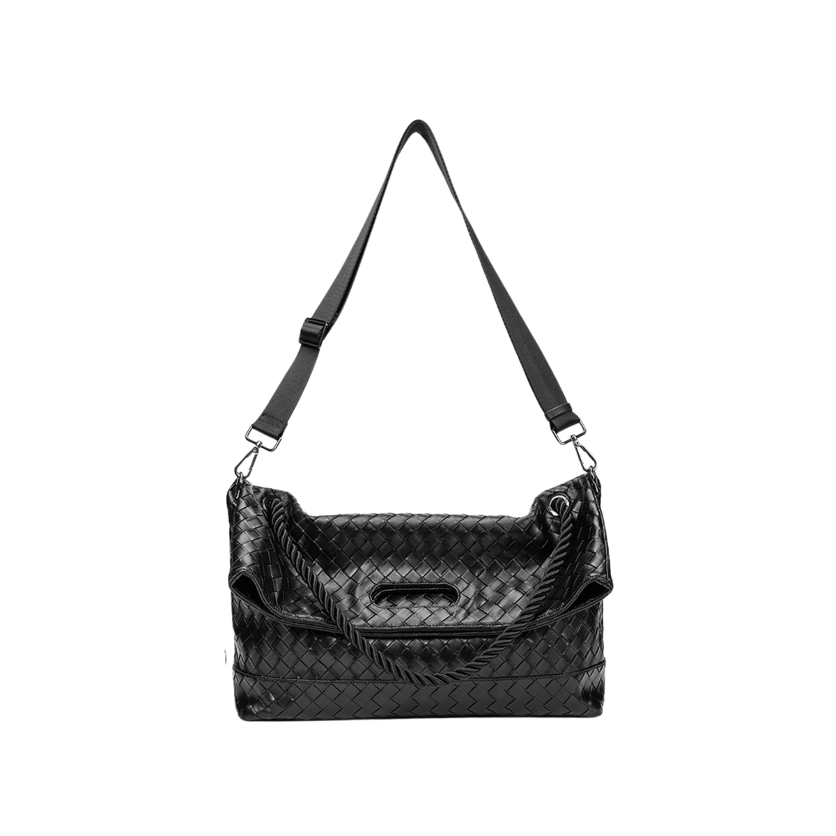 2WAY WOVEN SLOUCH SHOULDER BAG