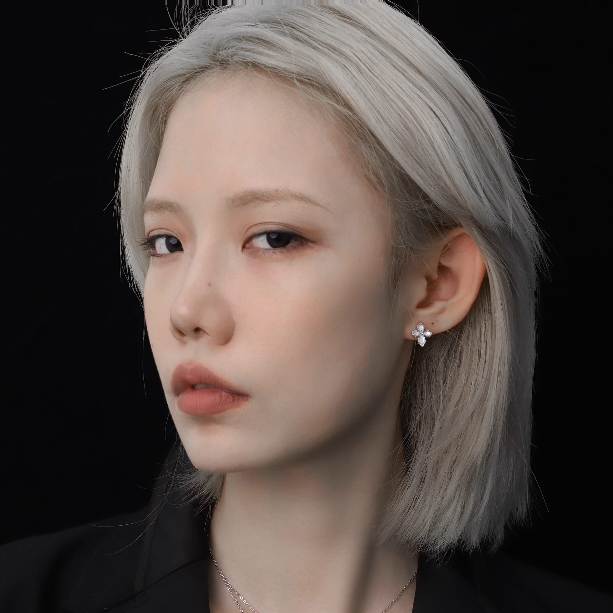 CRYSTAL FLUTTER PIERCE[SET ITEM]