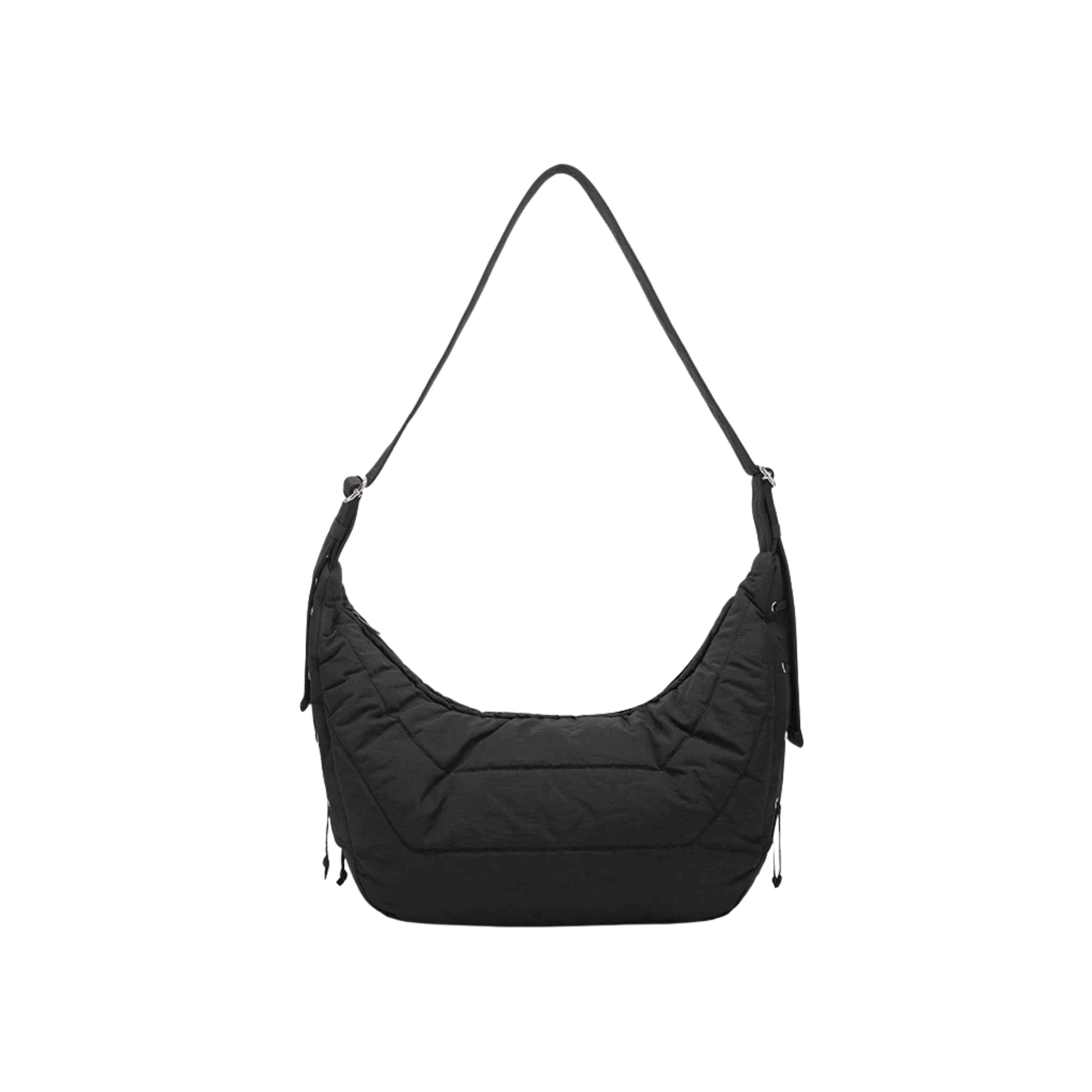 LACE-UP PUFFER SHOULDER BAG
