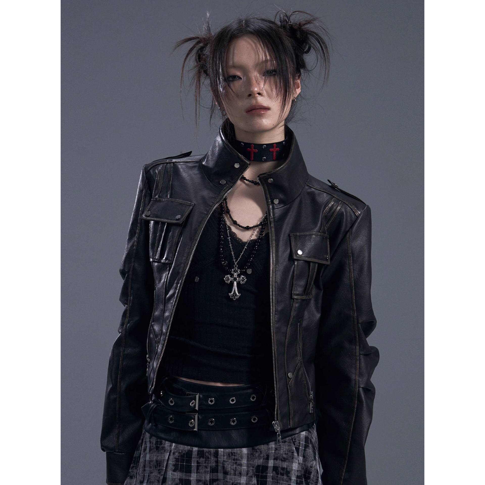ジャケット・アウター CLANE EGG FAKE LEATHER JACKET 9月9日 ジャケット・アウター CLANE EGG FAKE LEATHER JACKET 9月9日
