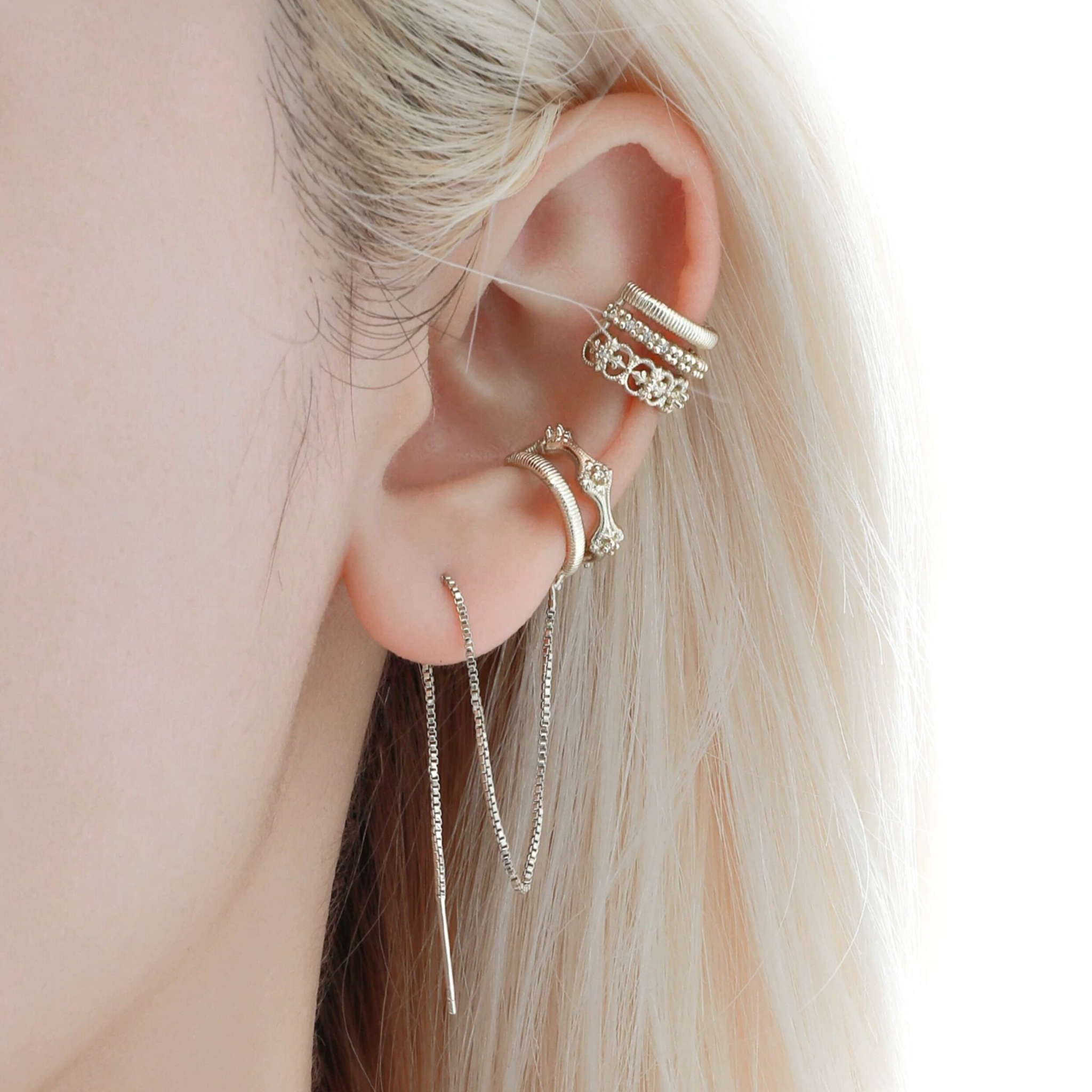 S925 ROYAL SIGNET EAR CUFF