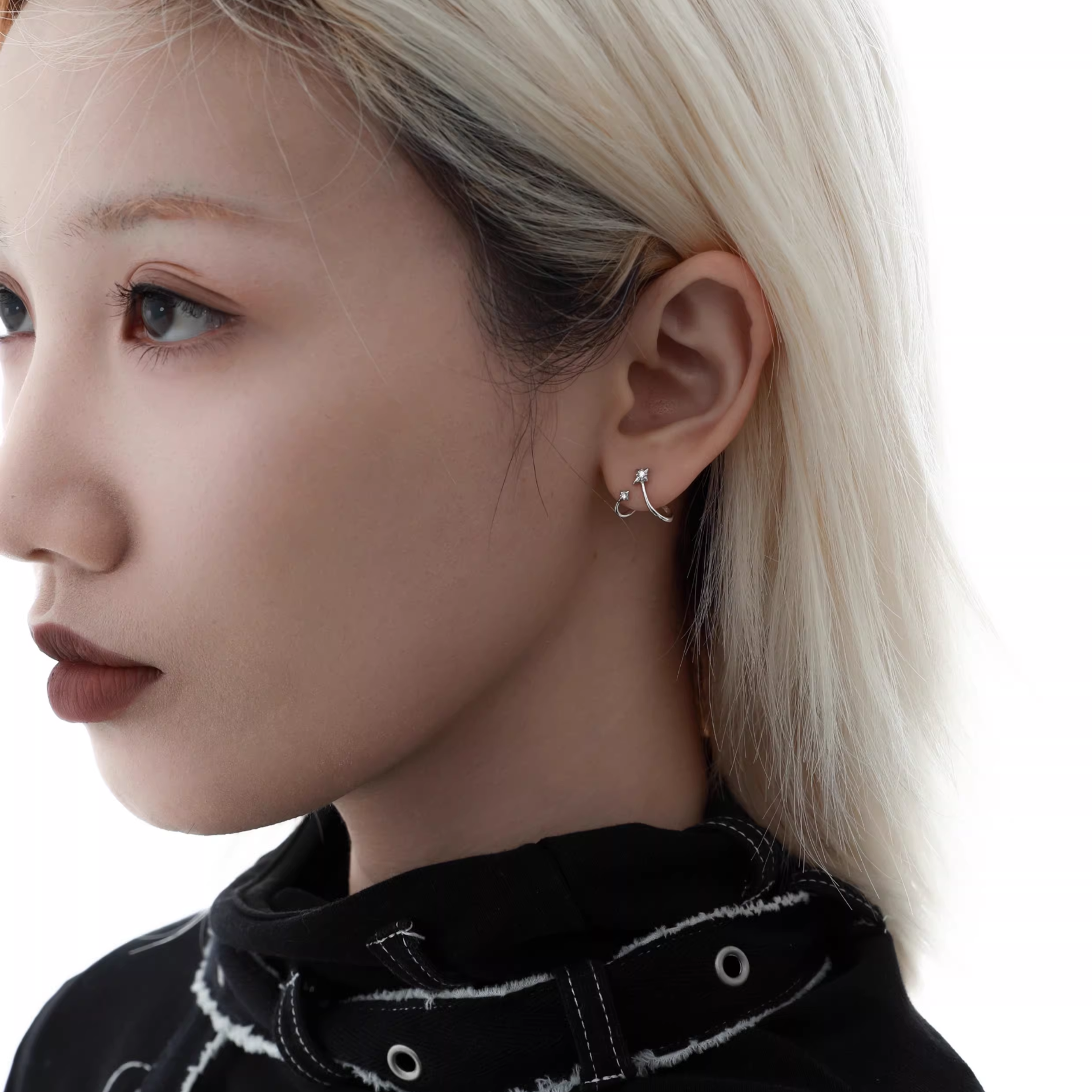 S925 ARC LINE PIERCE