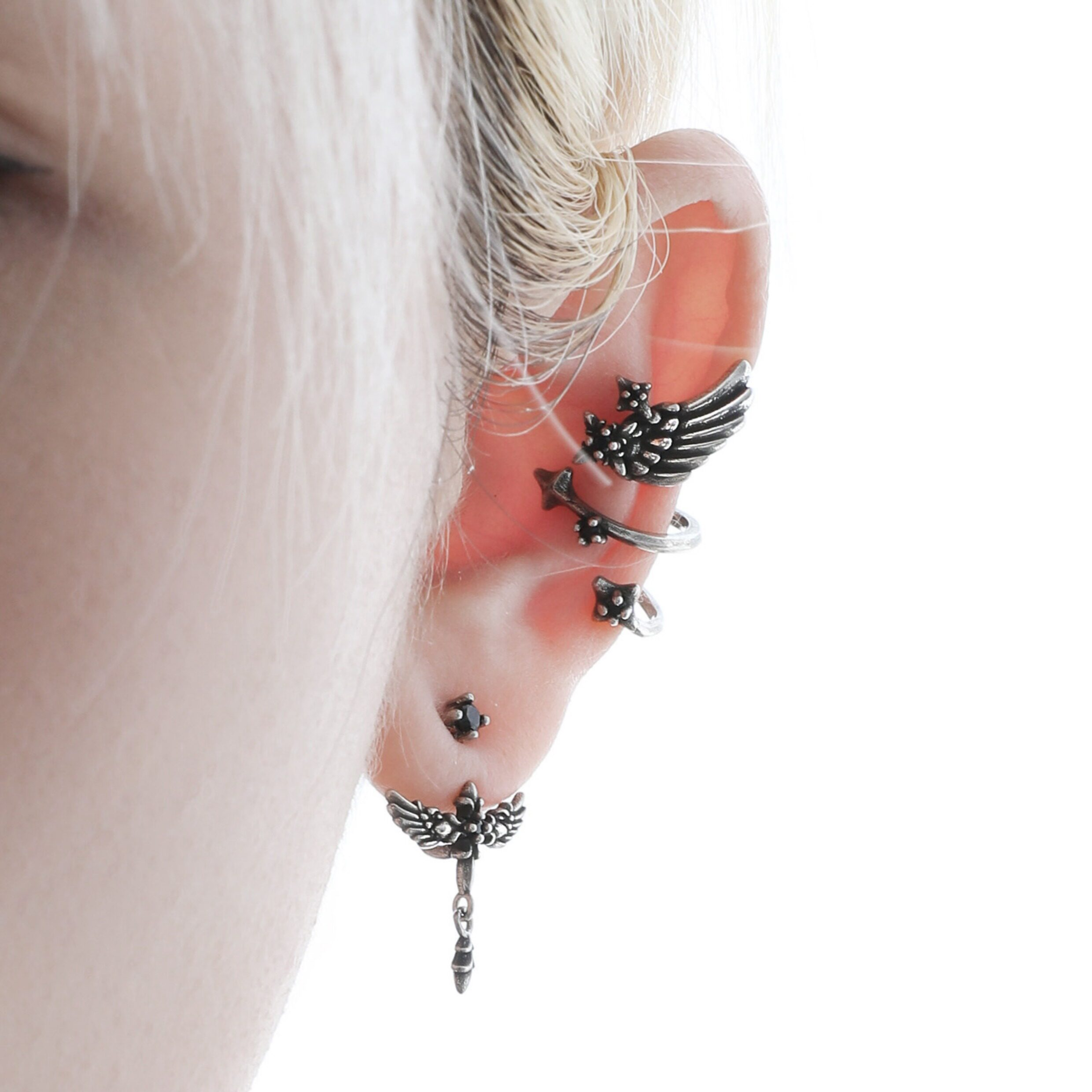 S925 WING CHAIN PIERCE