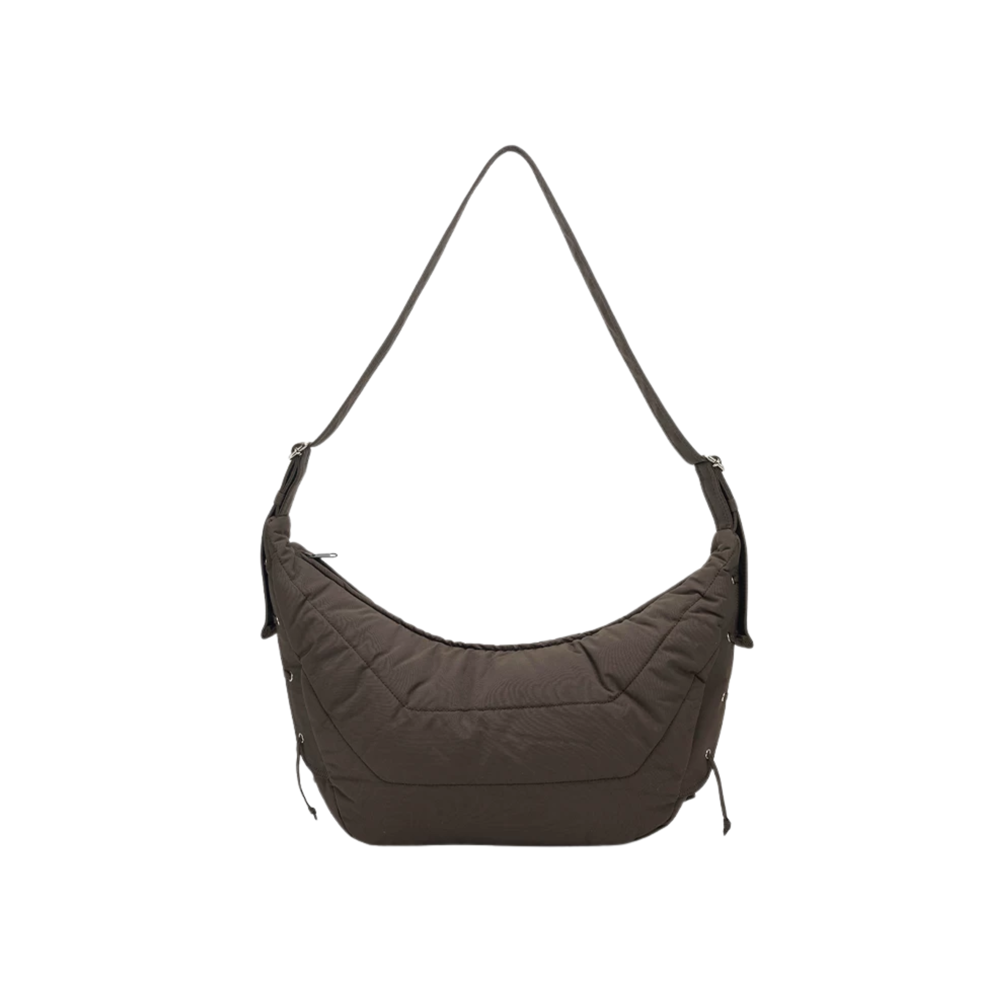 LACE-UP PUFFER SHOULDER BAG