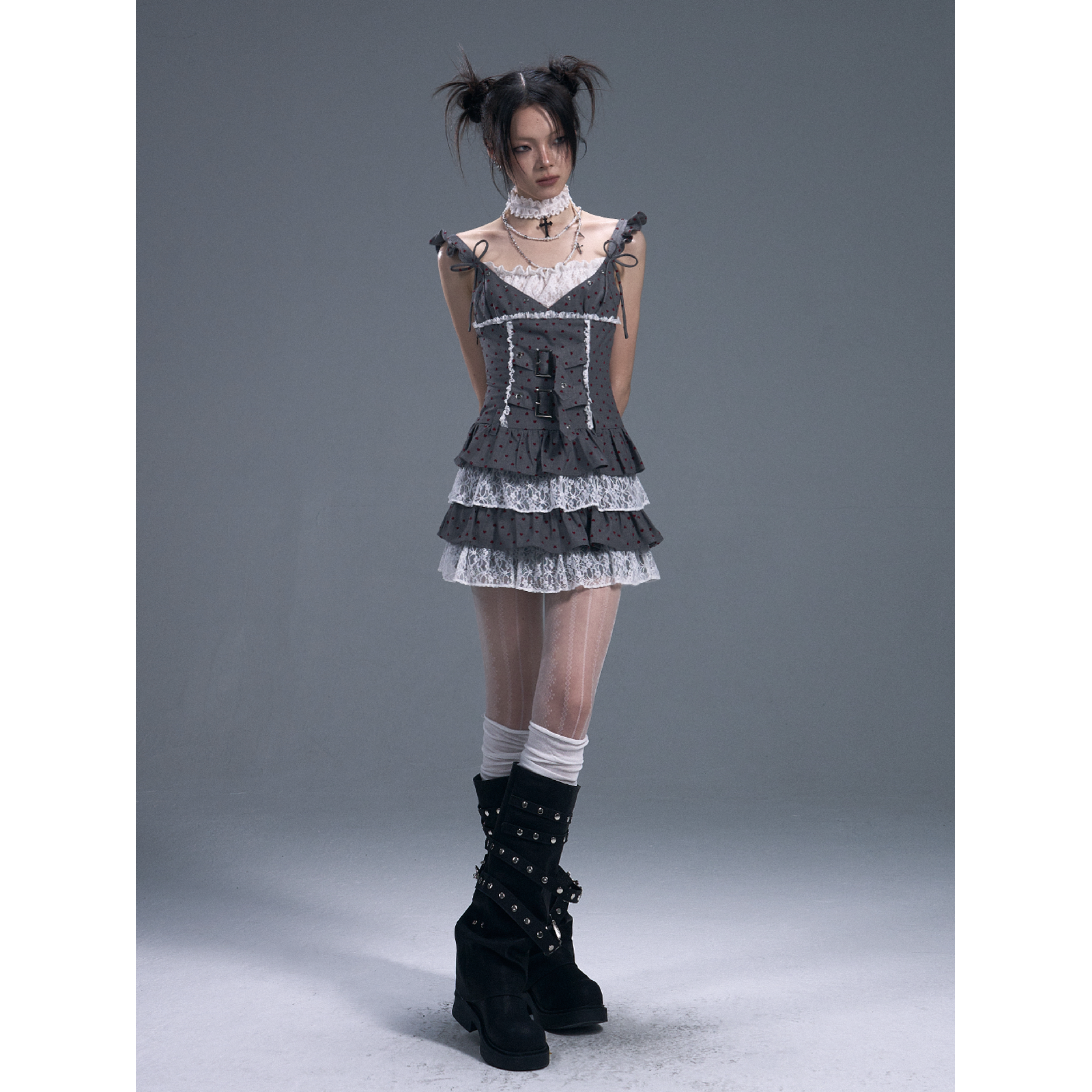 Layered Lace Babydoll Dress