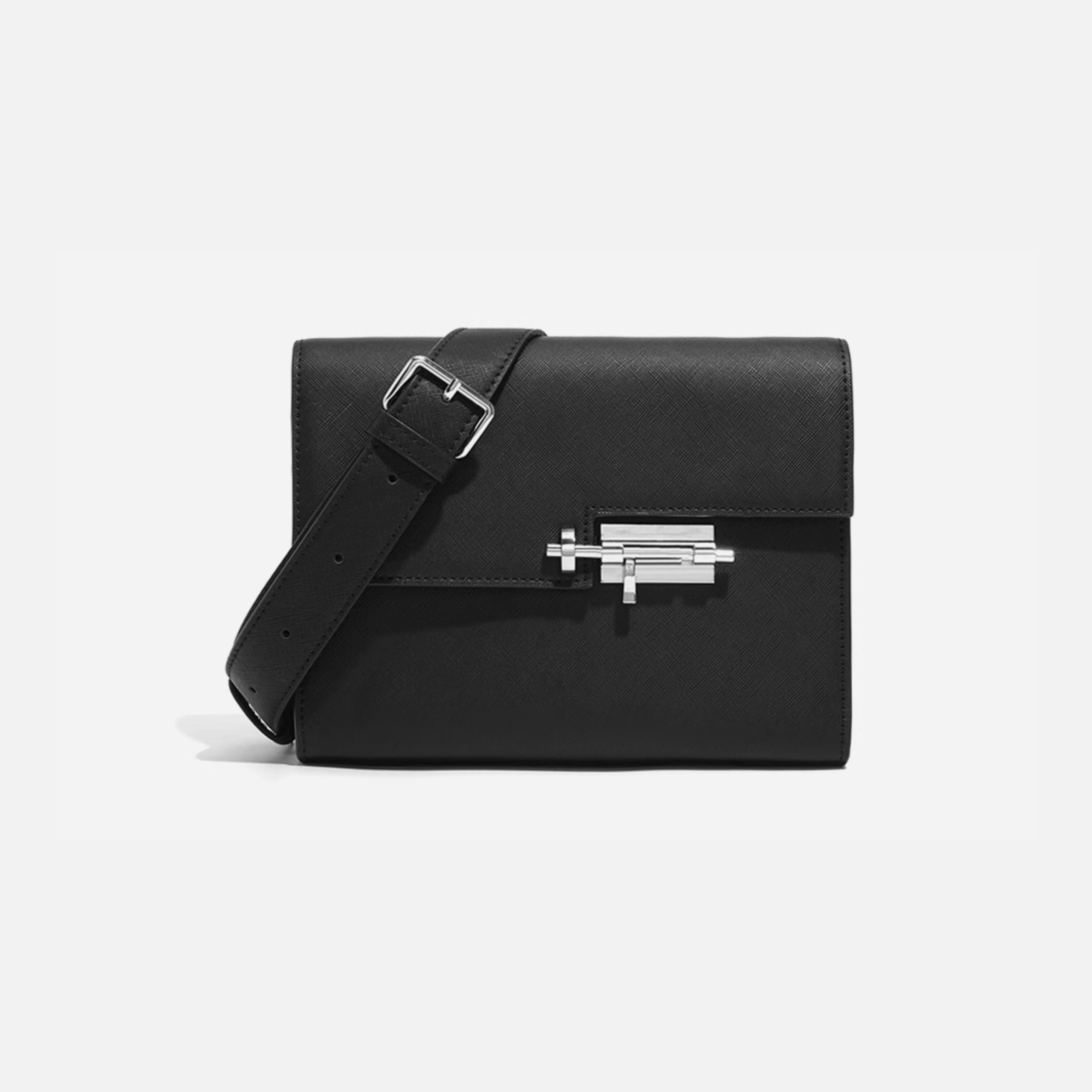 LOCK SQUARE SHOULDER BAG