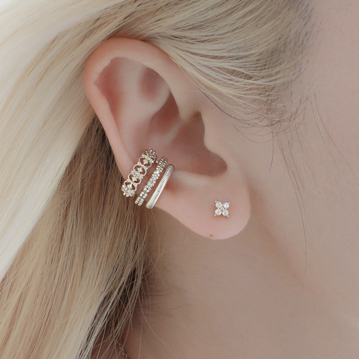 S925 ROYAL SIGNET EAR CUFF