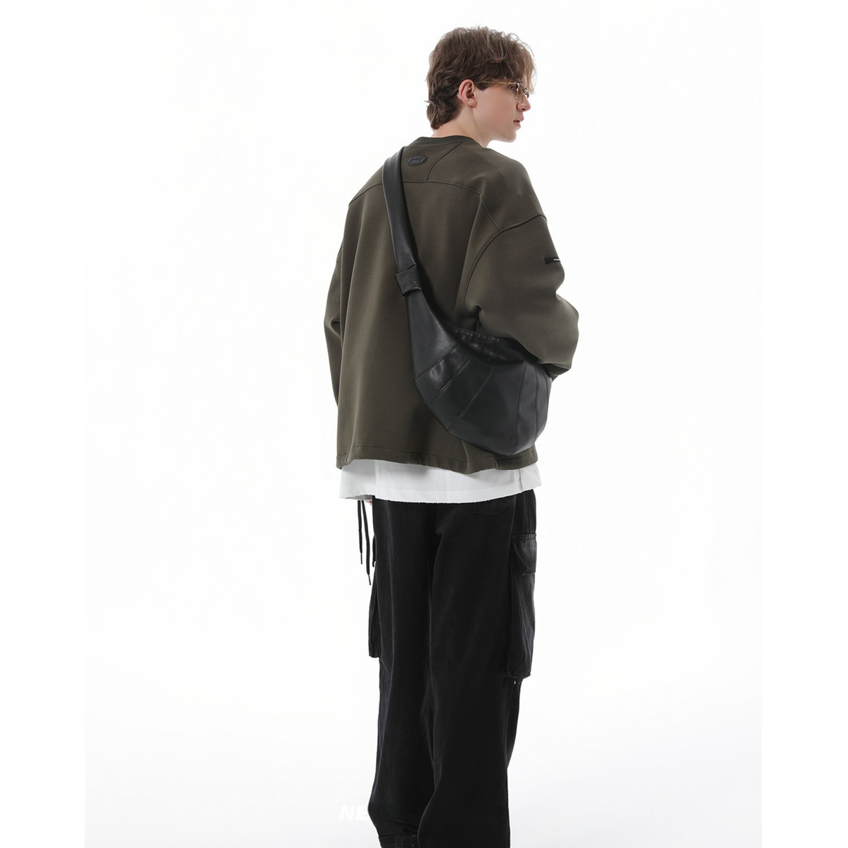 PANEL CURVE SHOULDER BAG