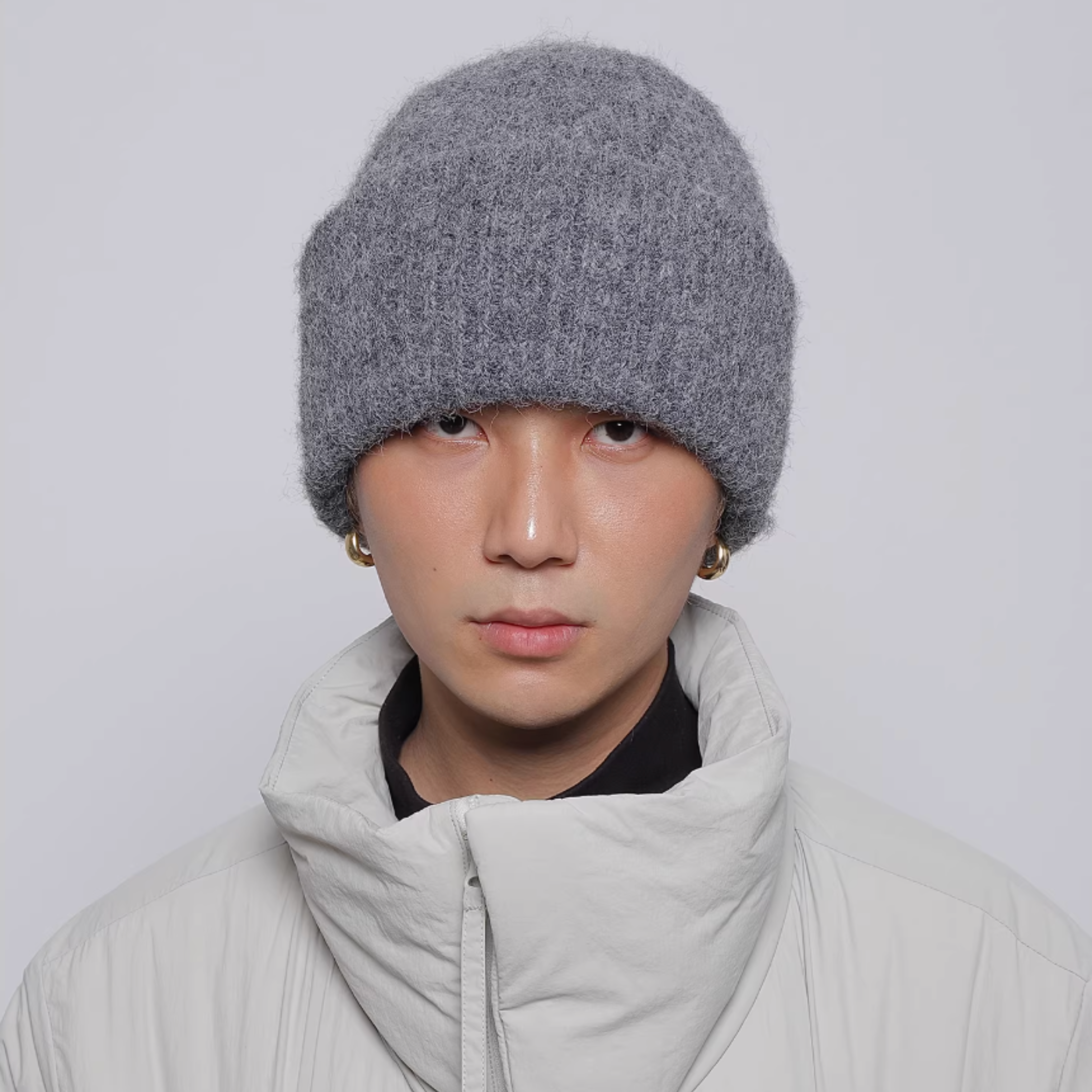 MINIMAL RIB KNIT BEANIE