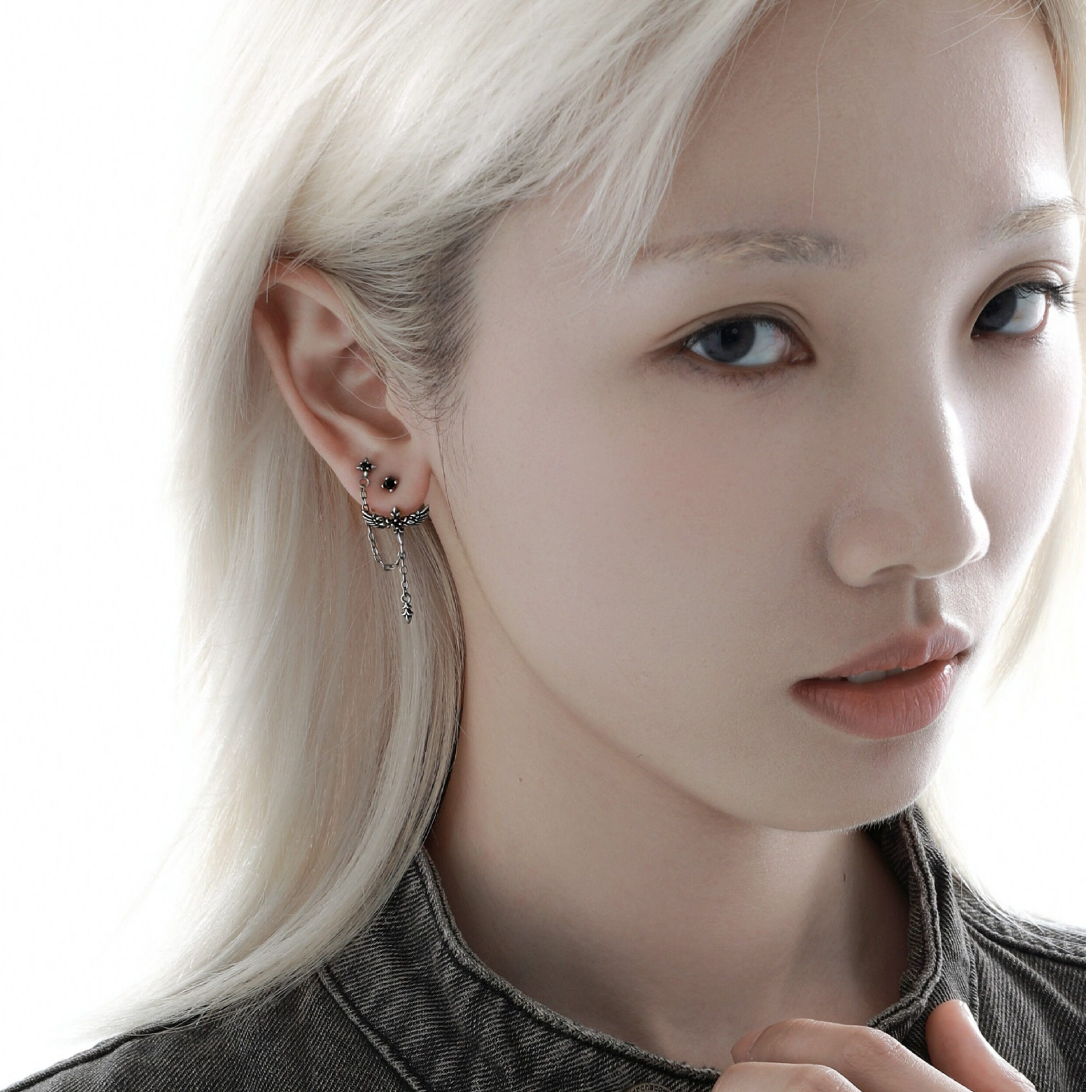 S925 WING CHAIN PIERCE