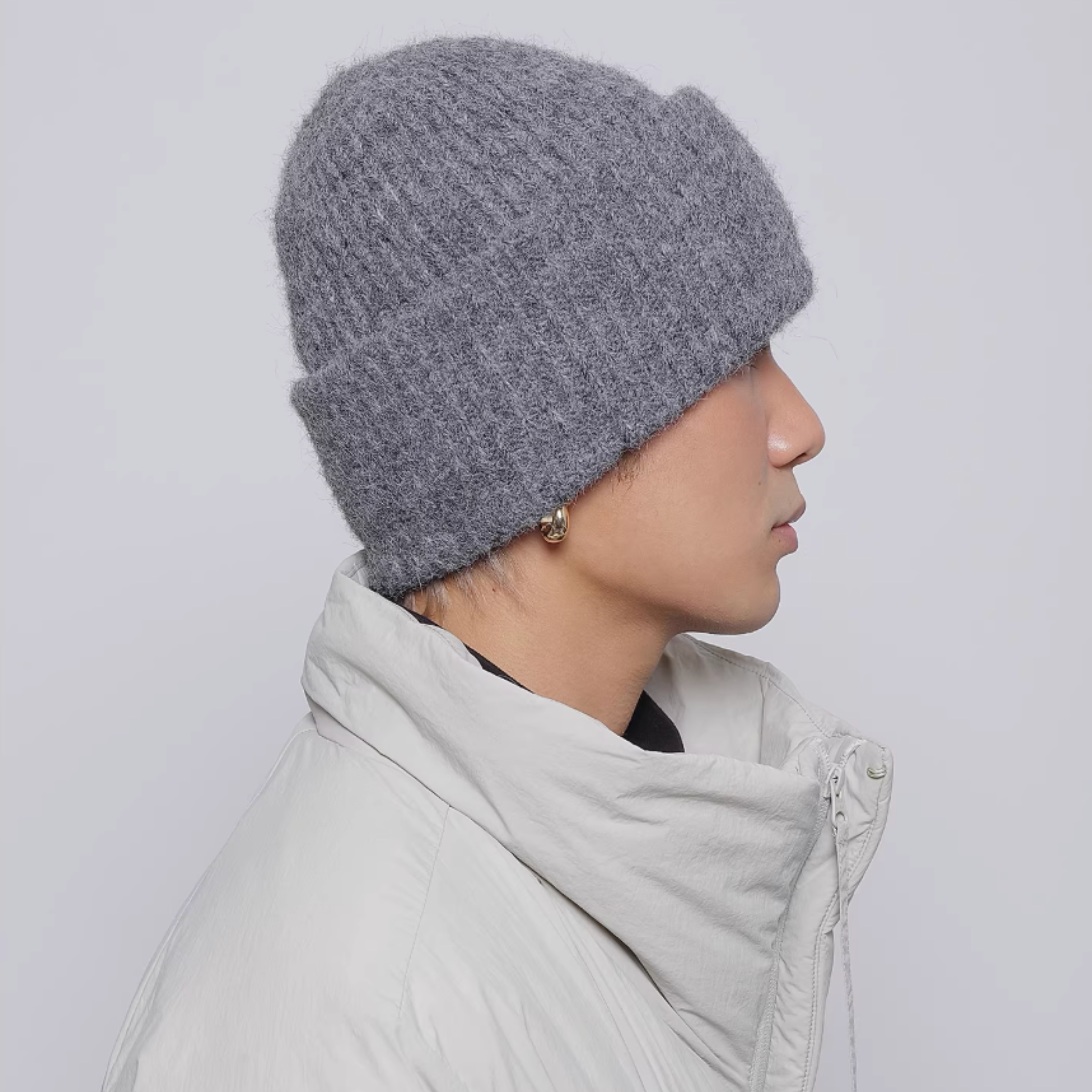 MINIMAL RIB KNIT BEANIE