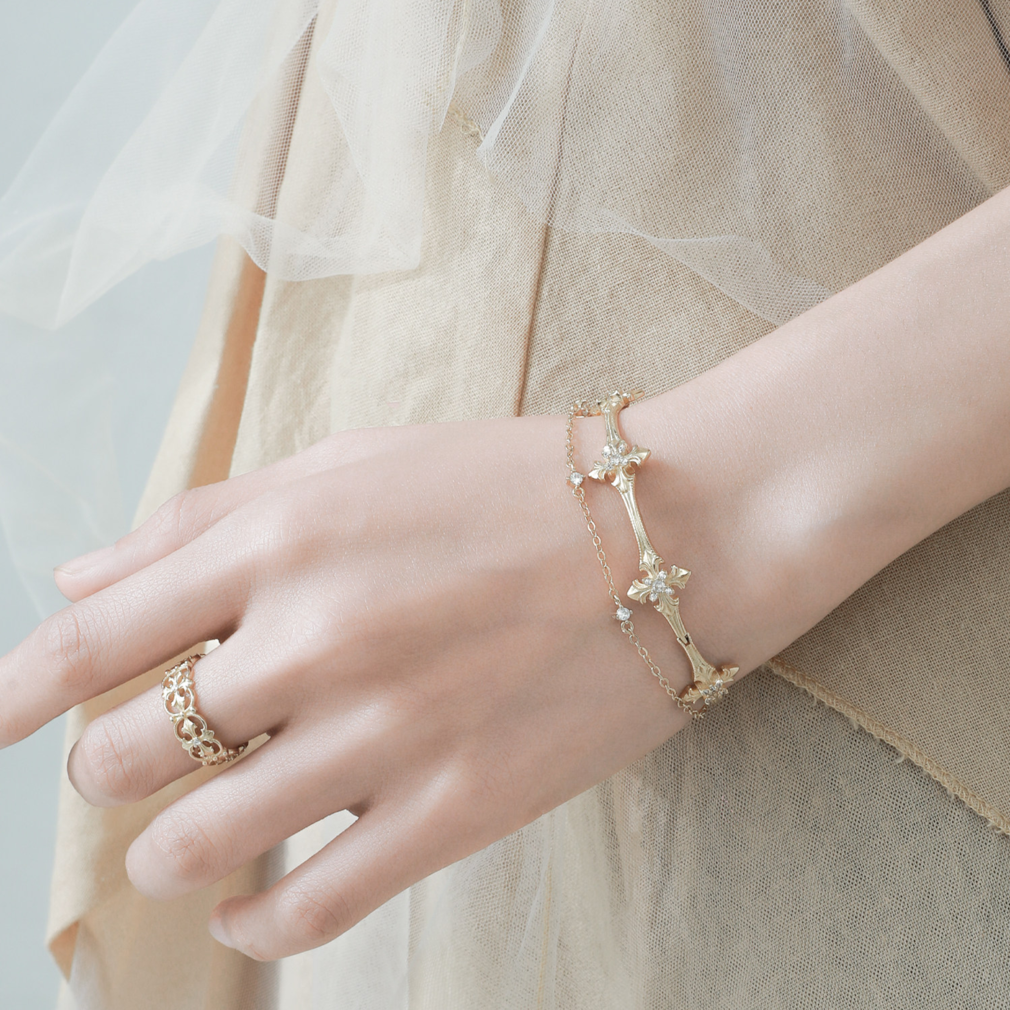 S925 ROYAL SIGNET CROSS RING
