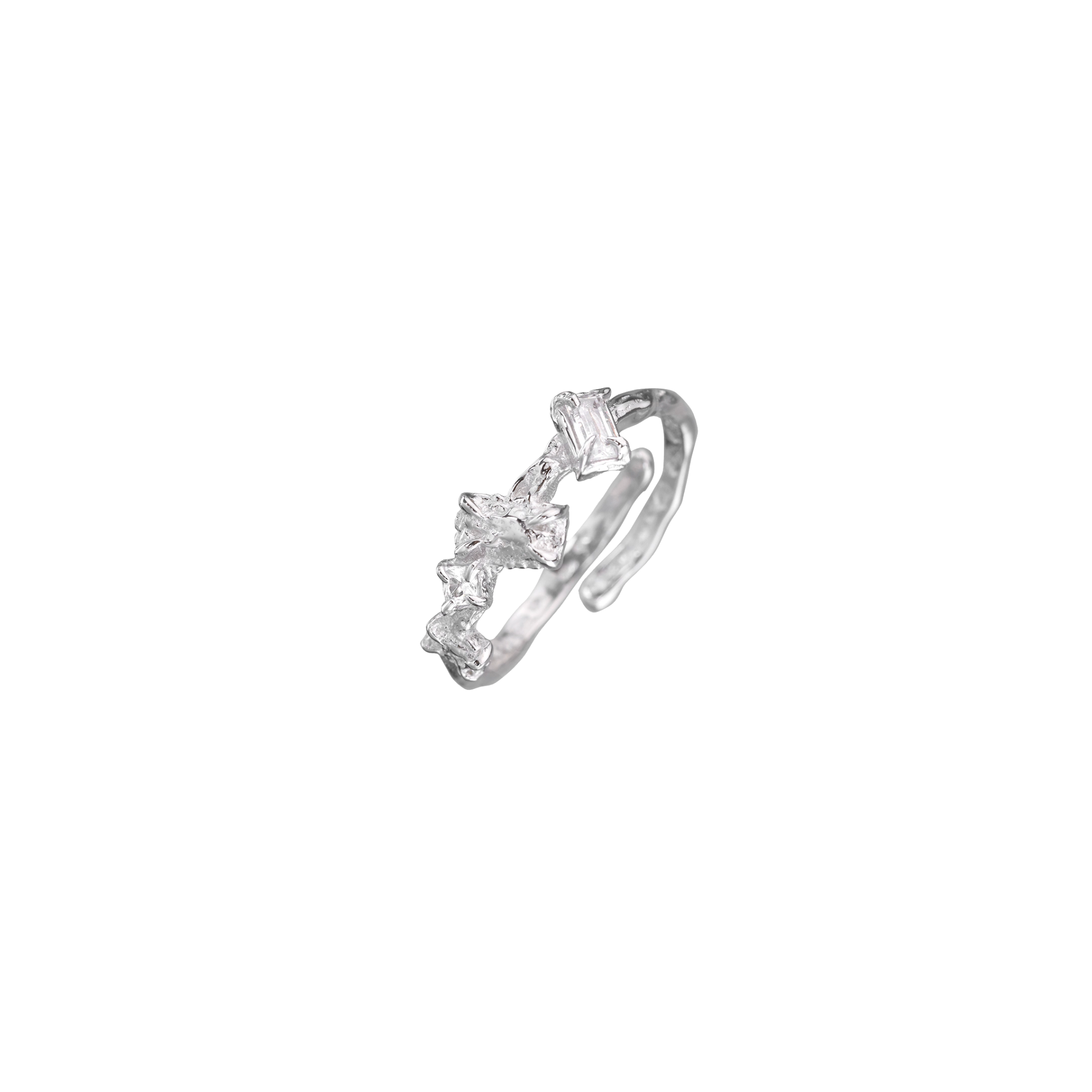 GLITCH GEM BUTTERFLY RING[SET ITEM]