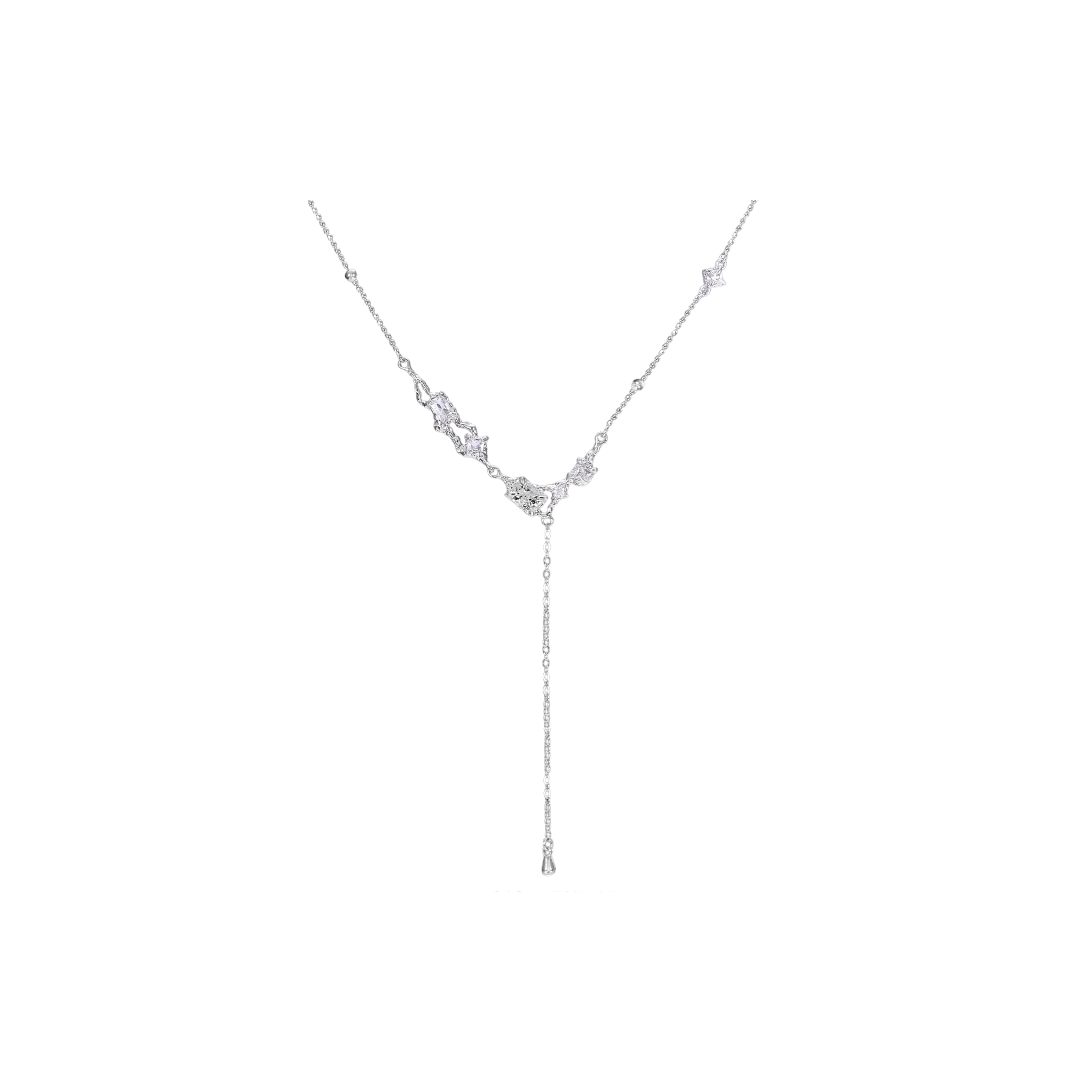S925 CUBIC ZIRCONIA LUMIERA NECKLACE[SET ITEM]