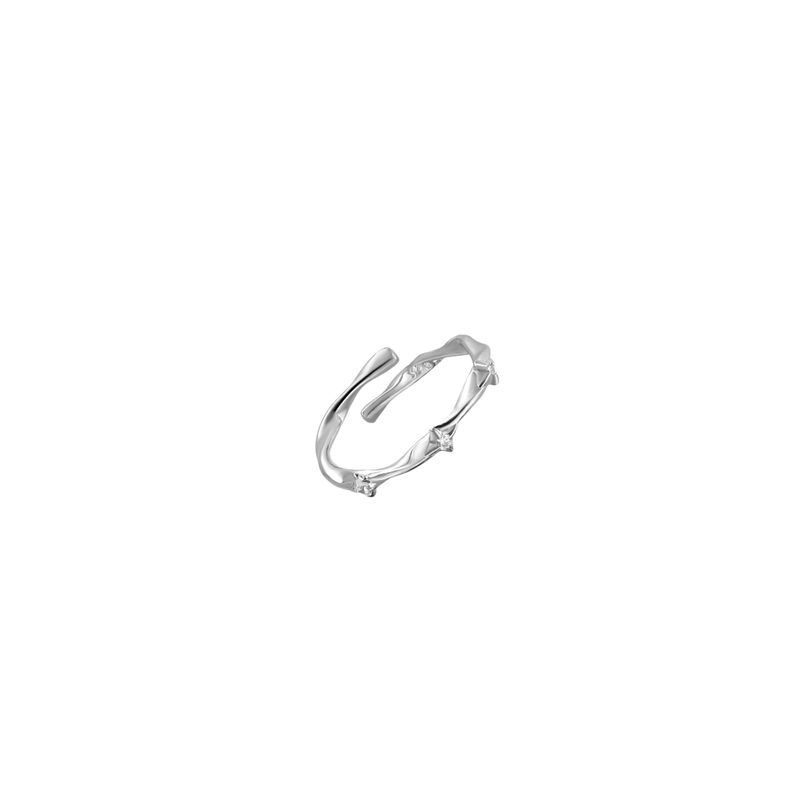 S925 SPINE LINE RING