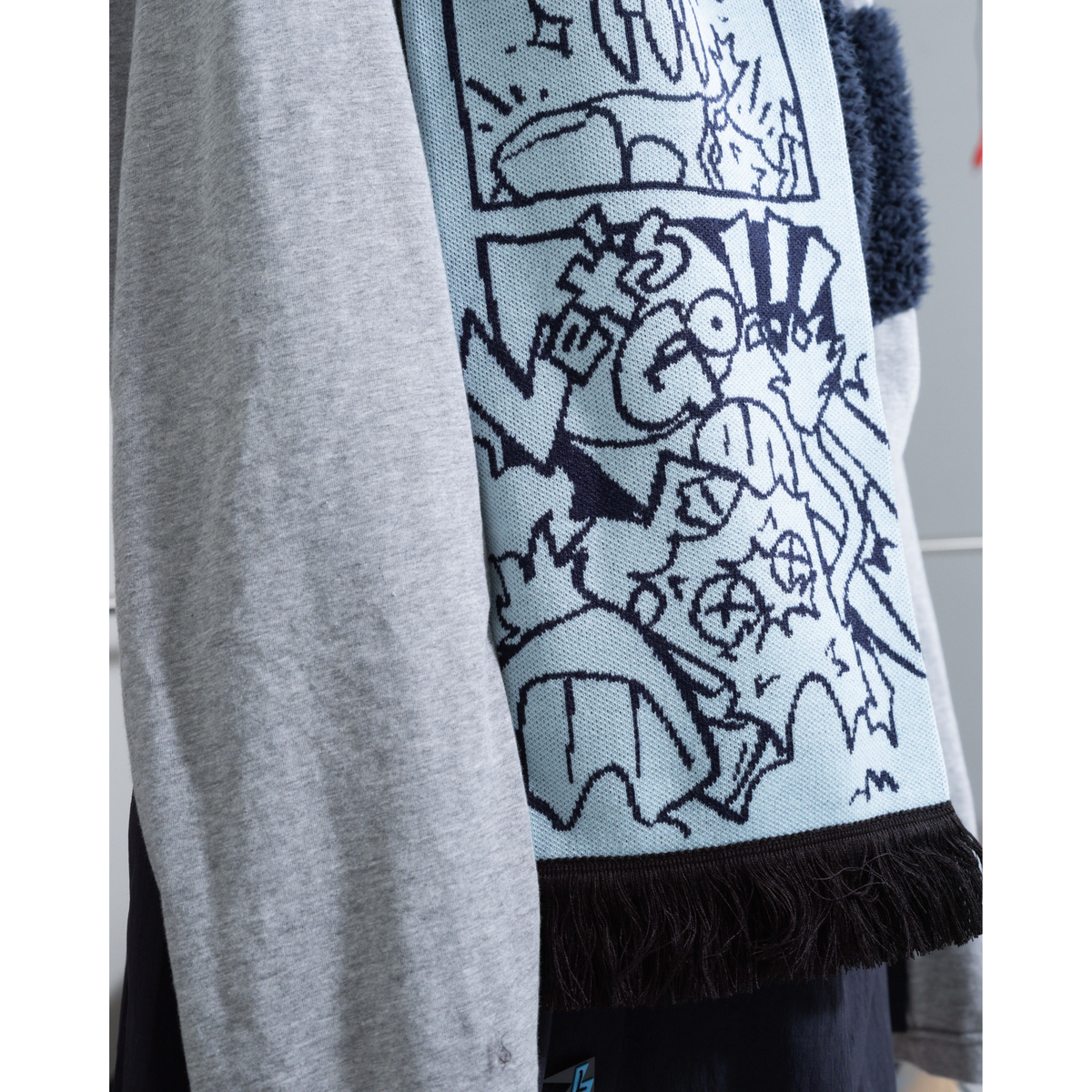 8-Panel Comic Scarf