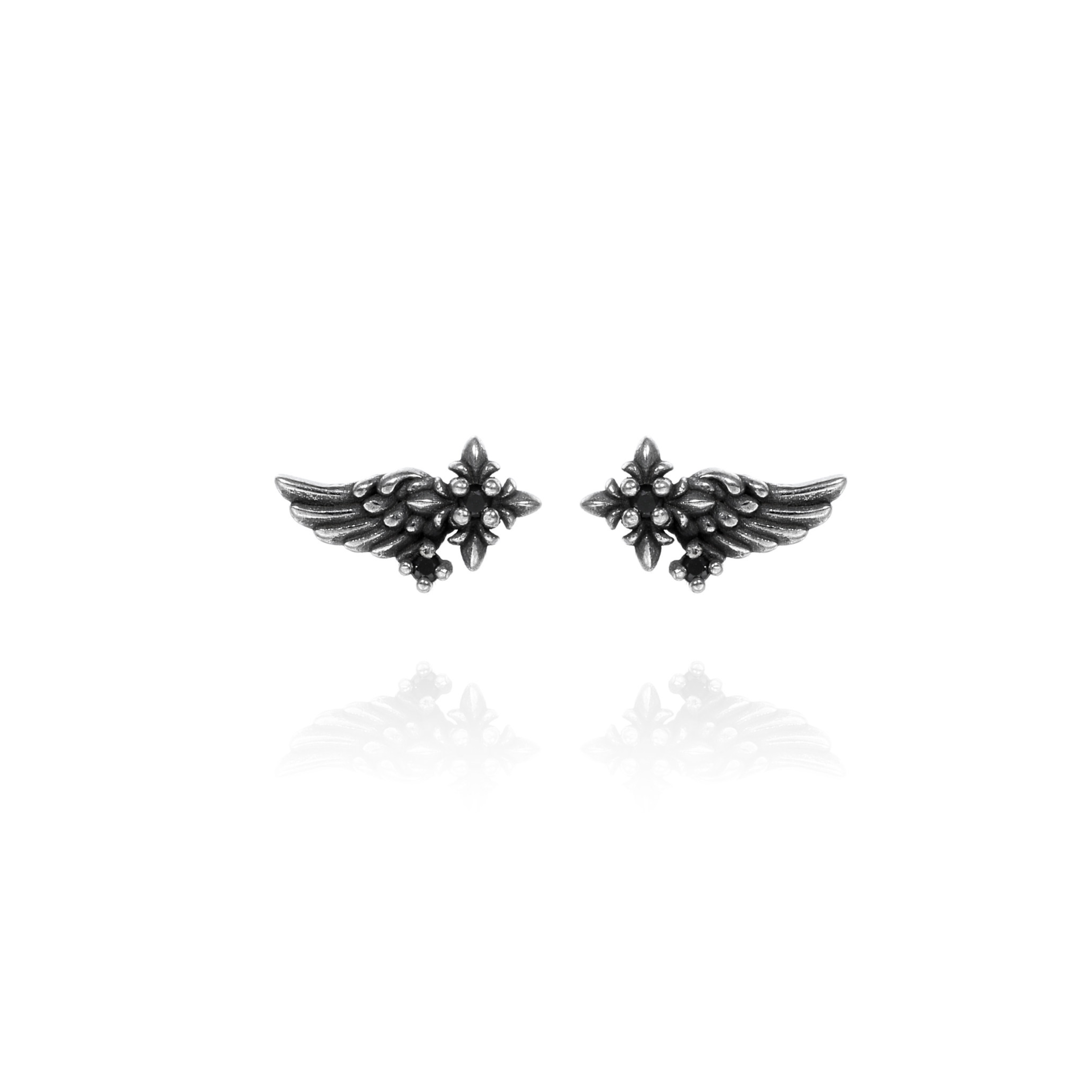 S925 WING CROSS PIERCE