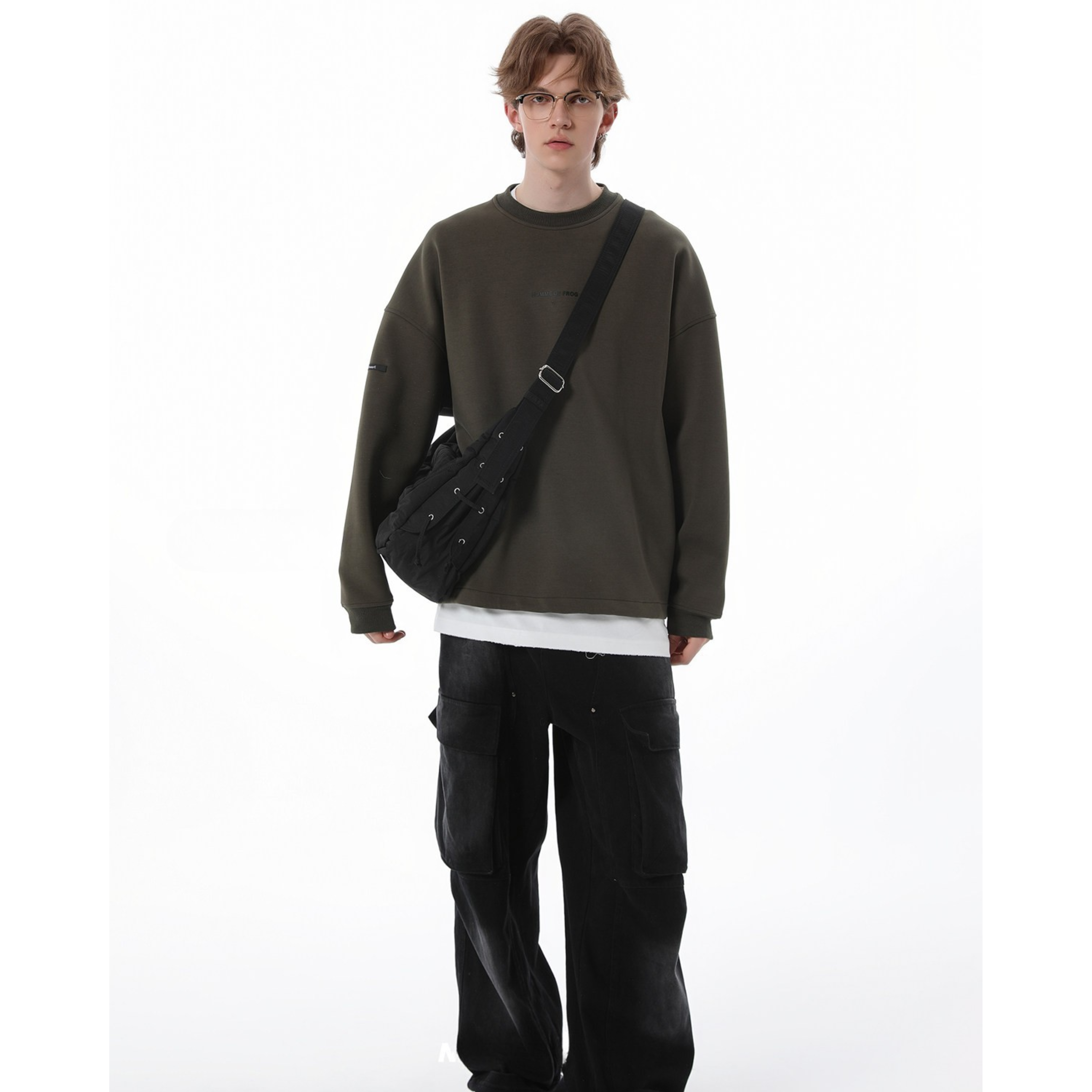 LACE-UP PUFFER SHOULDER BAG