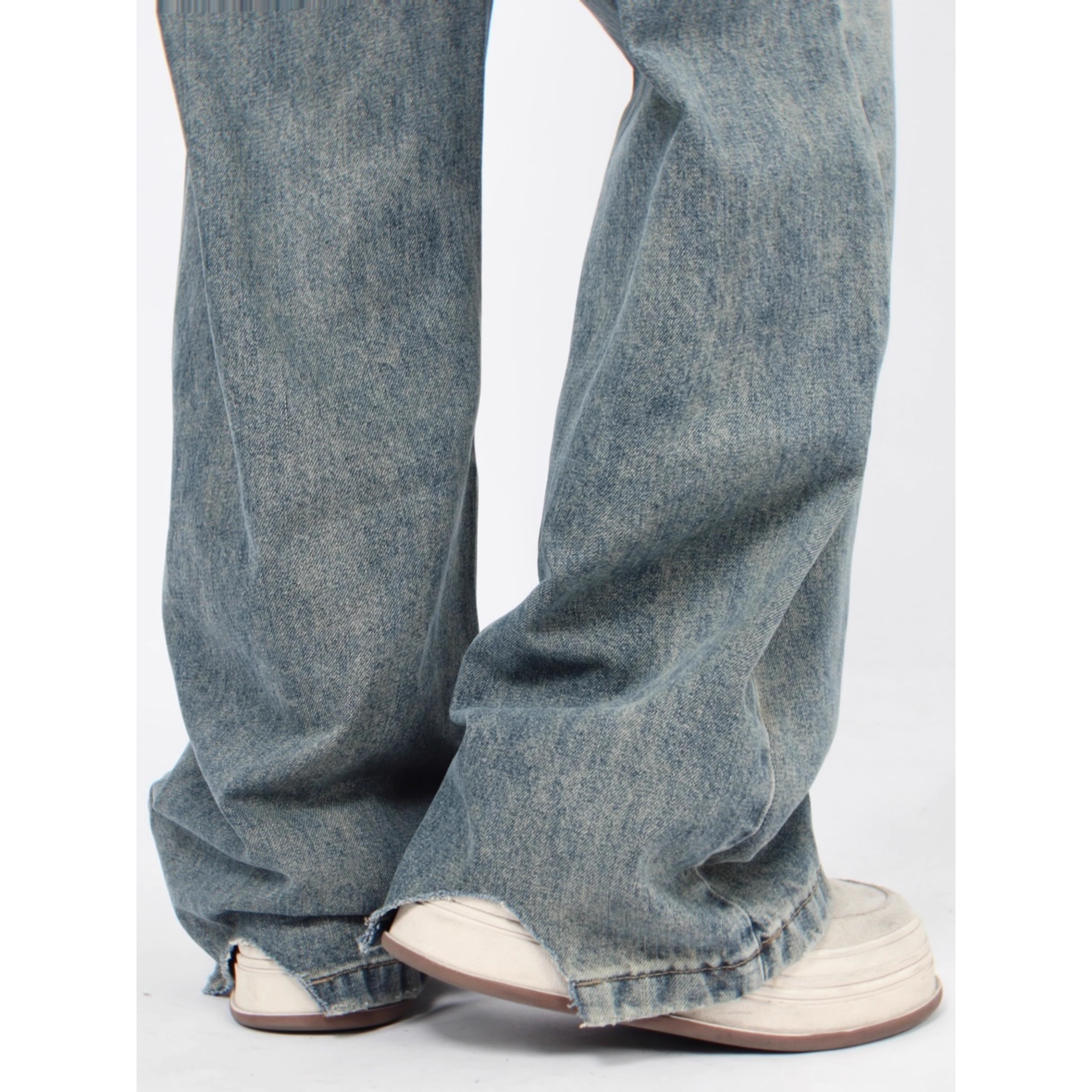 Vintage Wash Wide-Leg Denim Pants Vintage Wash Wide-Leg Denim Pants