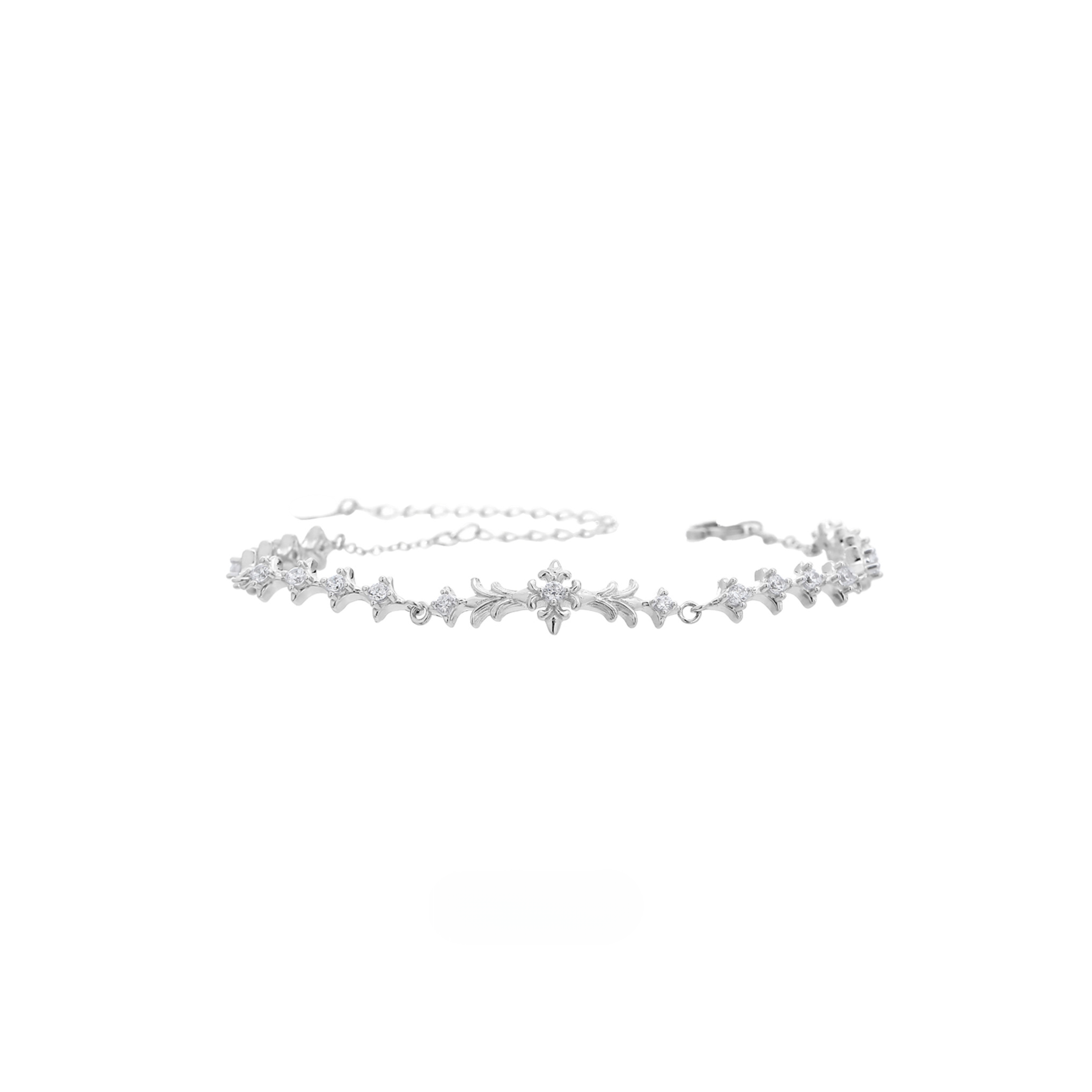 S925 CUBIC ZIRCONIA DIAMOND BRACELET[SET ITEM]