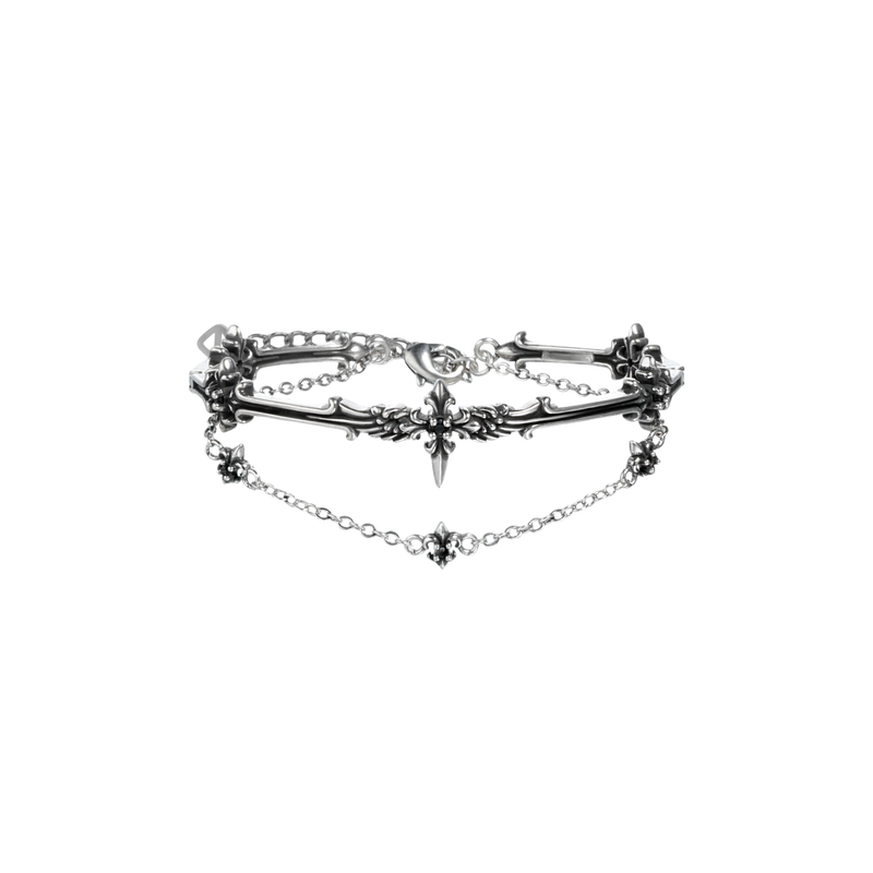 CRUCIFIX CROSS LAYERED BRACELET
