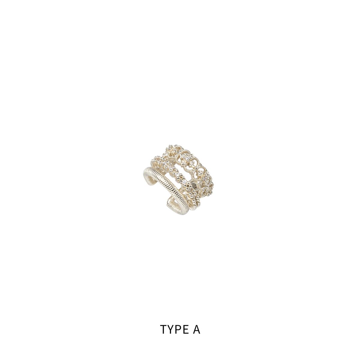 S925 ROYAL SIGNET EAR CUFF