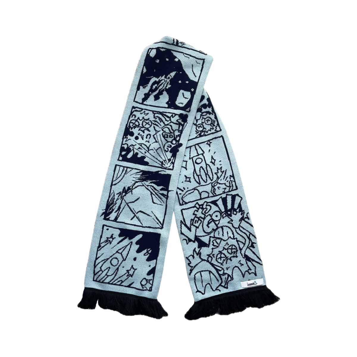 8-Panel Comic Scarf