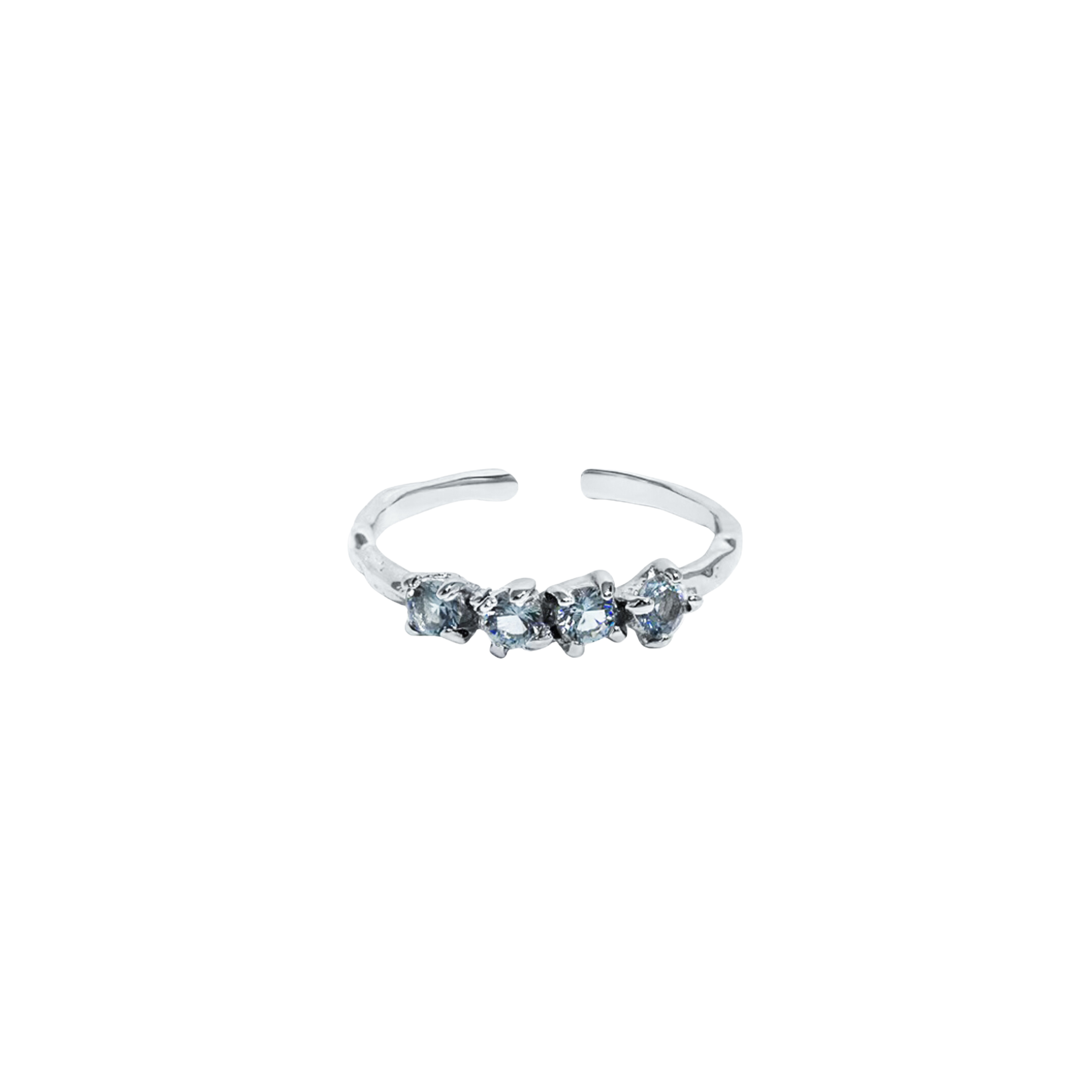 小物・アクセサリー Oligo CUBIC ZIRCONIA AQUA LUNE RING[SET ITEM]