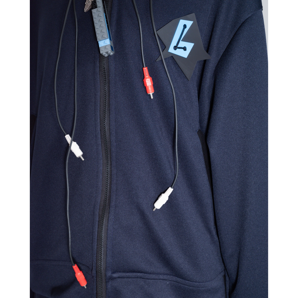 Hooded track jacket
