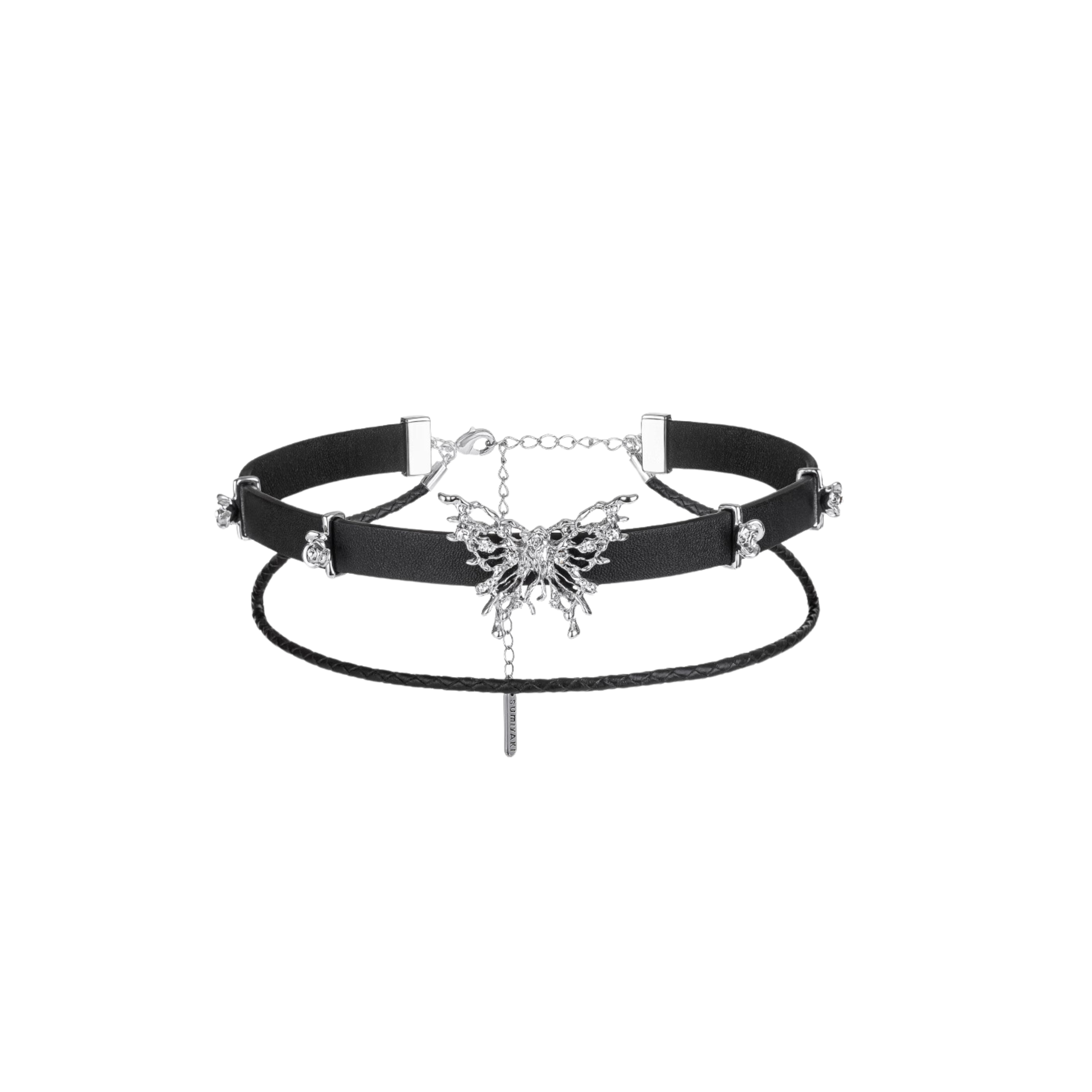 BLACK BUTTERFLY CHOKER[SET ITEM]