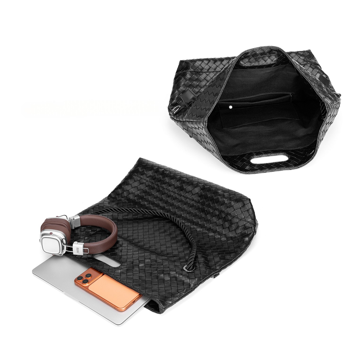 2WAY WOVEN SLOUCH SHOULDER BAG