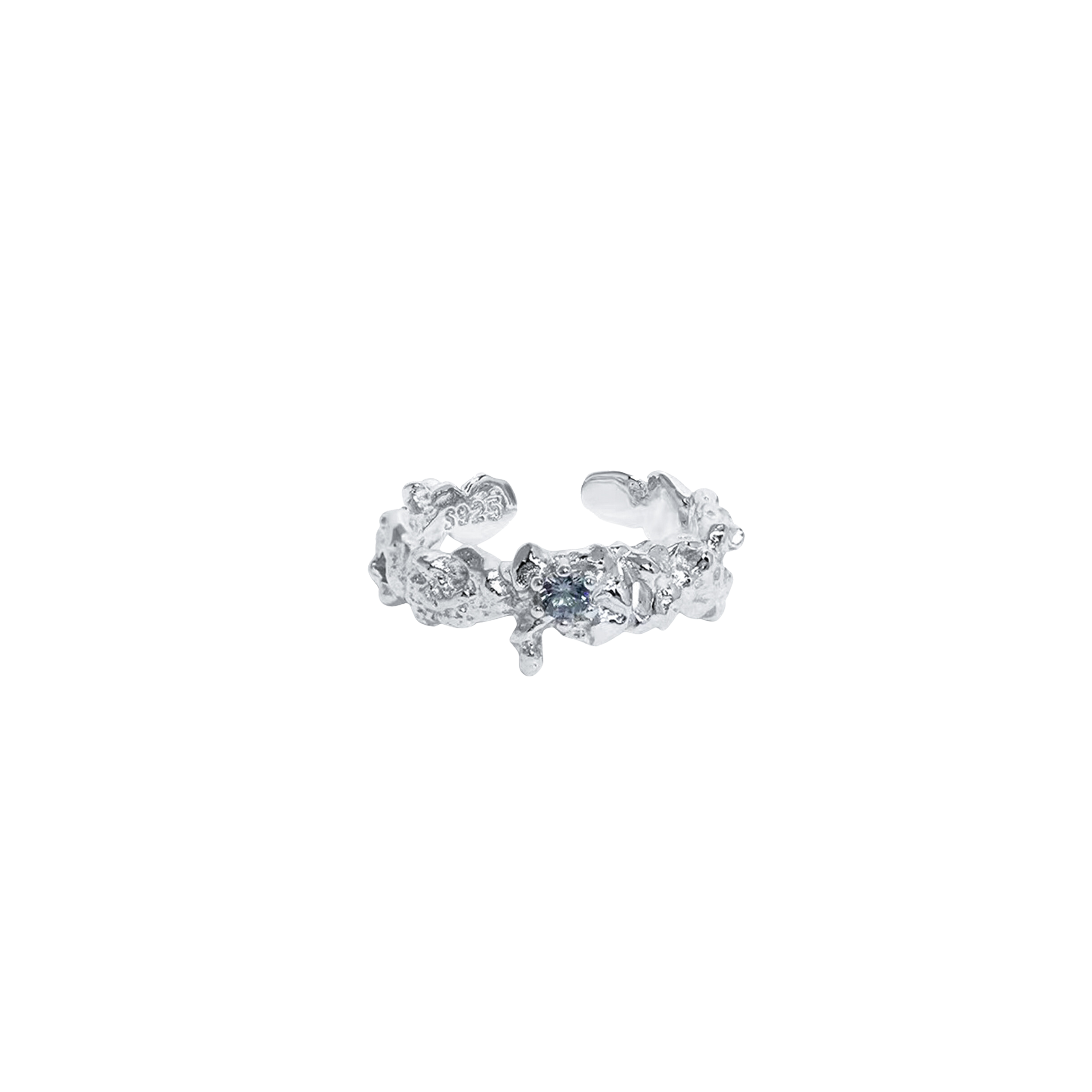 CUBIC ZIRCONIA AQUA BLUE RING[SET ITEM]