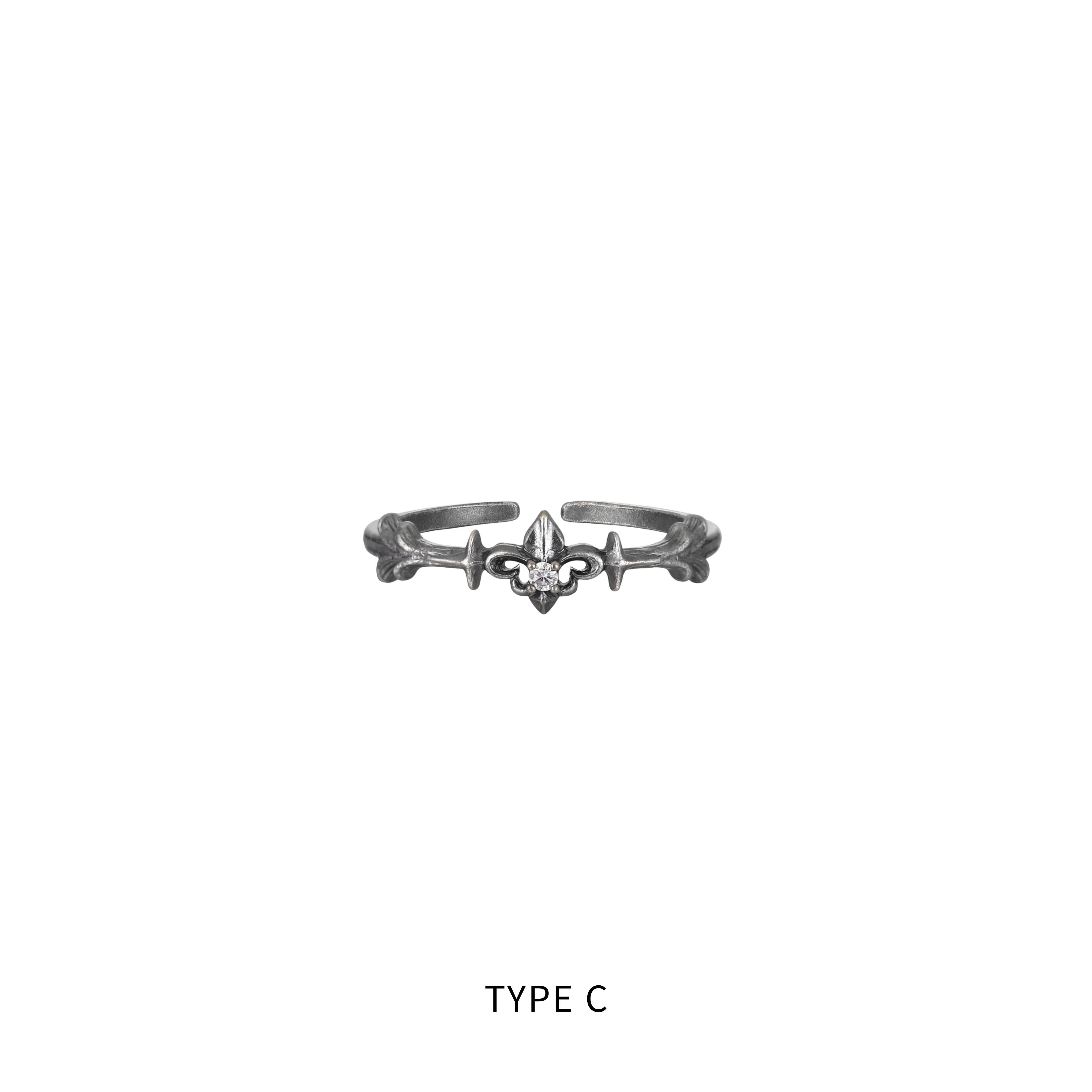 S925 CRUCIFIX ORNATE CROSS RING